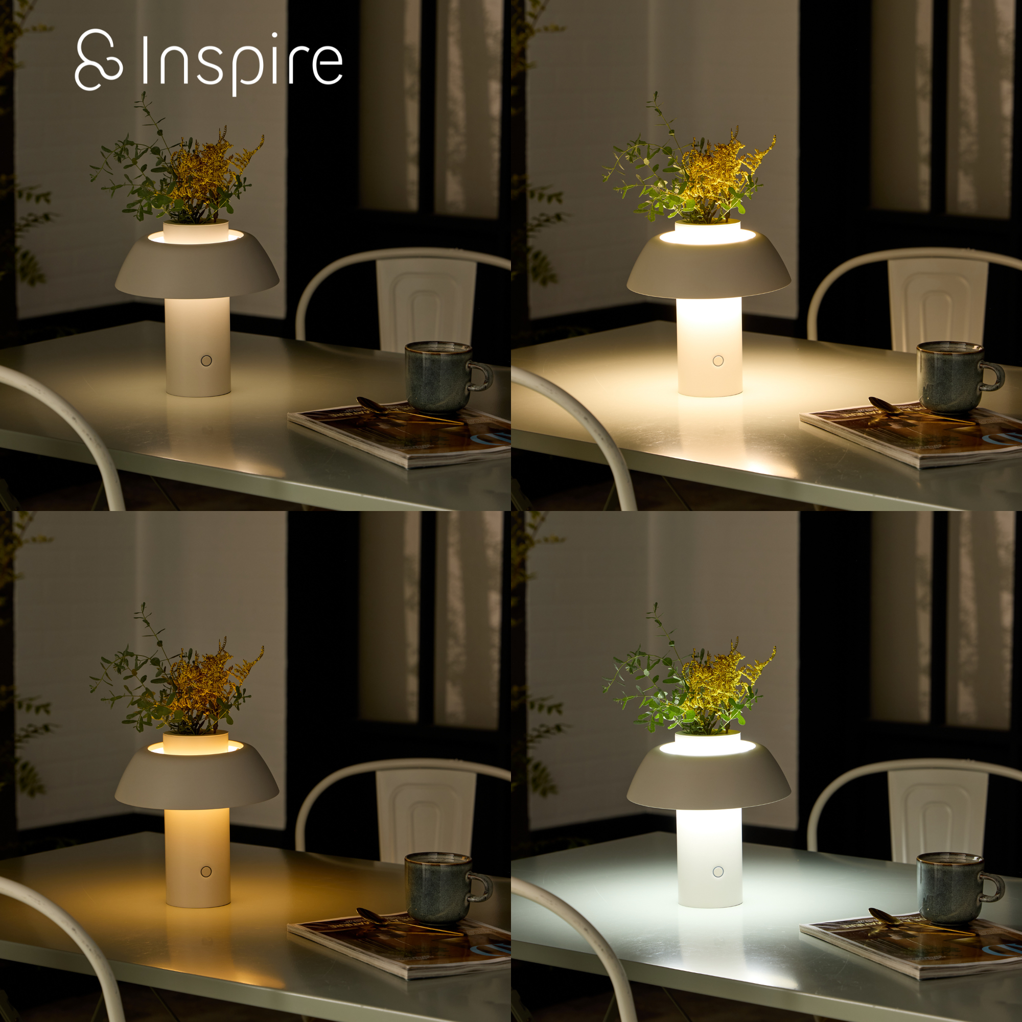 Lampe de table, 500 Lumens changement de blancs, Floral INSPIRE - 7