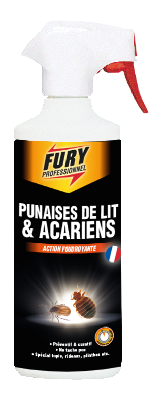 Insecticides punaises de lit et acariens 500 ml - FURY