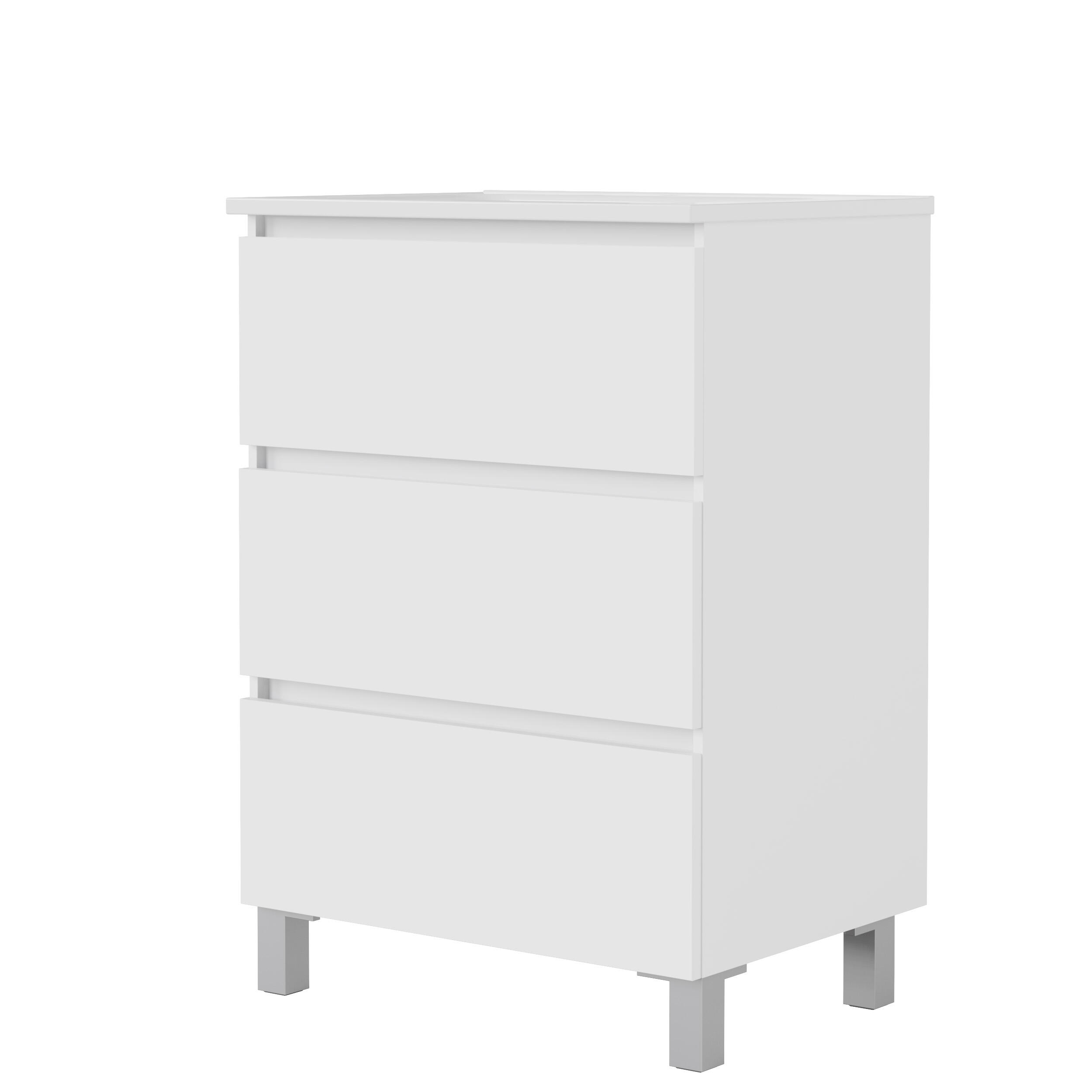 Mueble de baño con lavabo  Espacio blanco  70x46 cm - 3