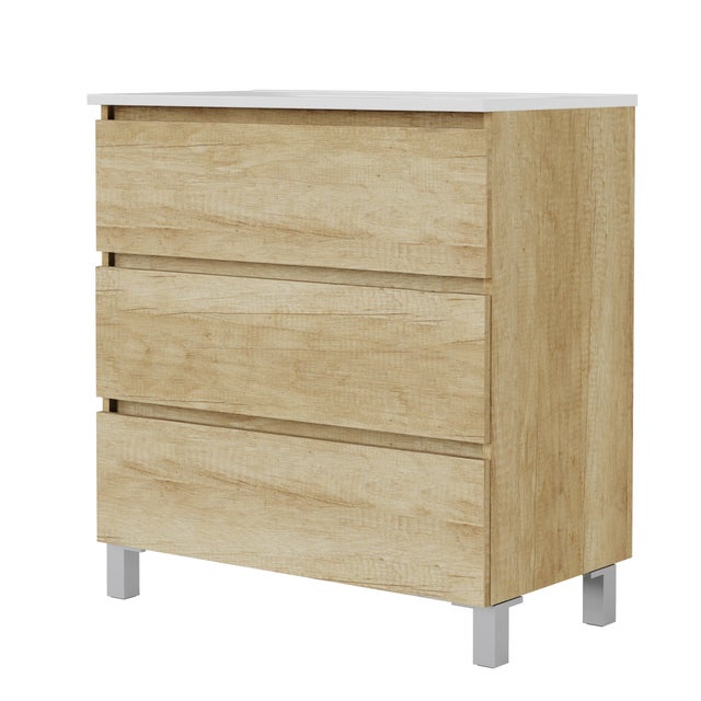 Mueble de baño Espacio marrón 80x46 cm (lavabo no incluido)