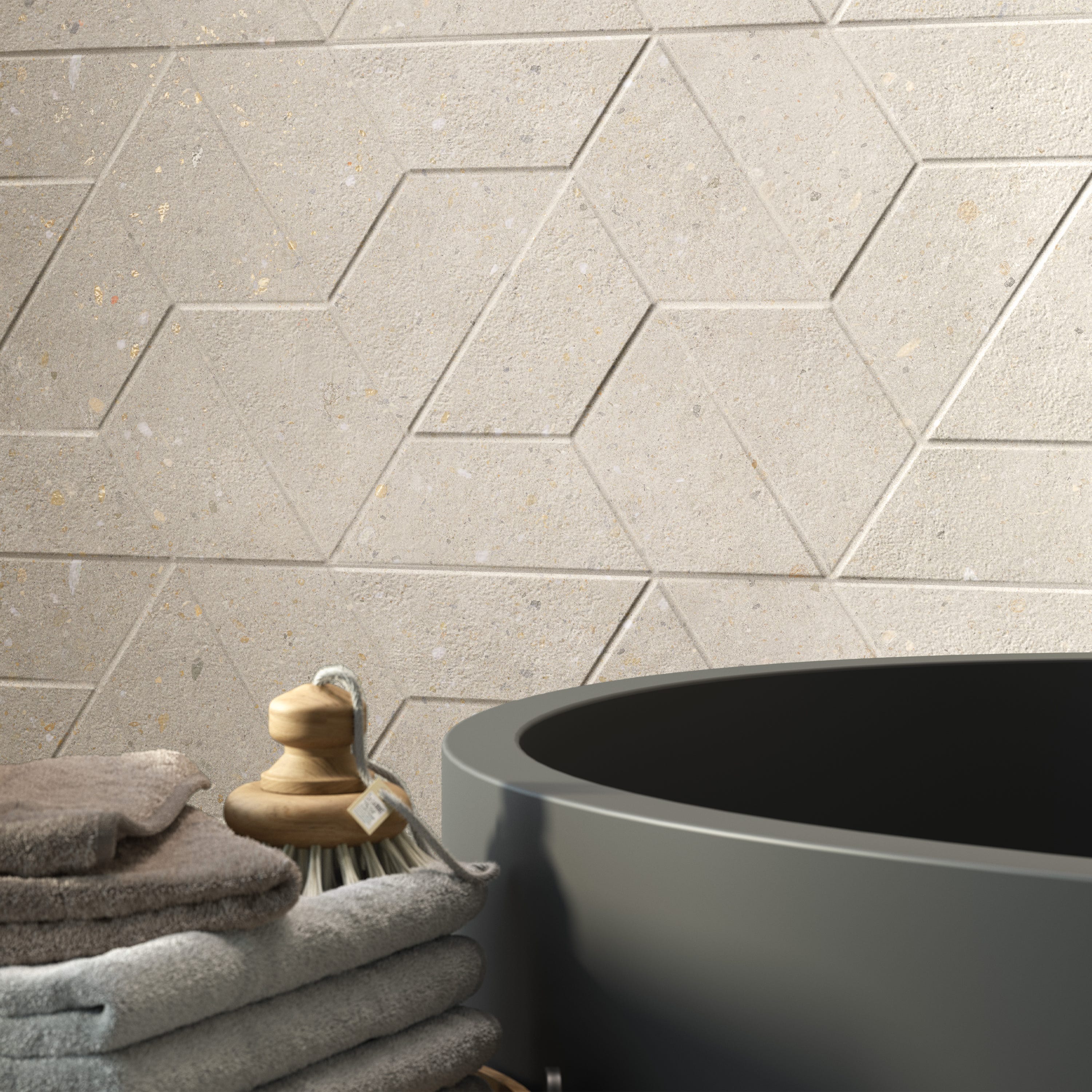 Azulejo Cavir Efecto Relieve Beig 30x90 Cm ARTENS Leroy Merlin azulejo-cavir-efecto-relieve-beig-30x90-cm-artens-leroy-merlin