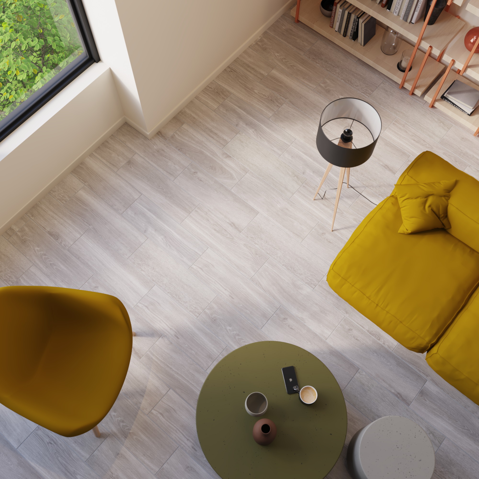 Pavimento cerâmico Verna Gris mate 20.5x61.5 cm ARTENS - 11