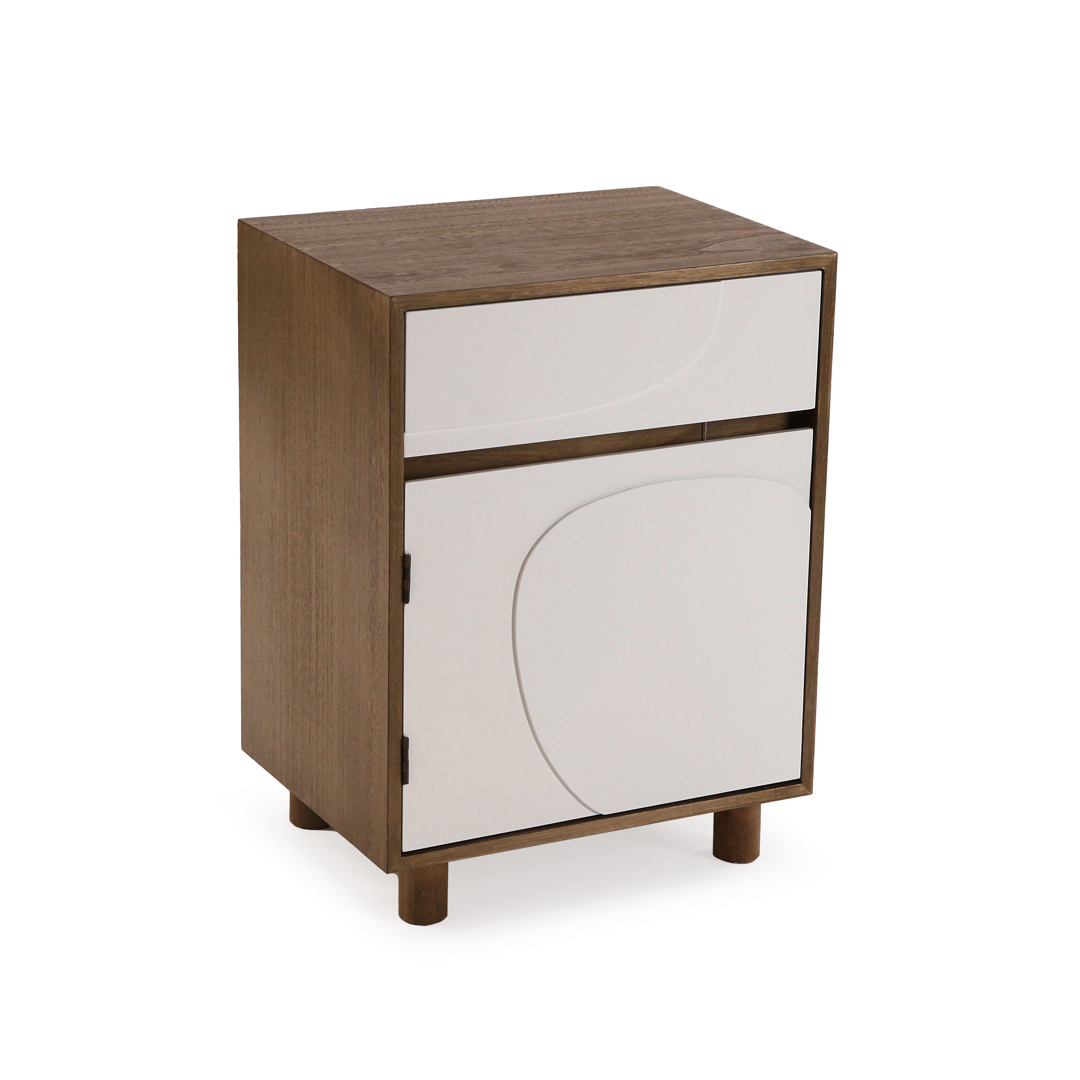Mesita de noche eames con 2 cajones 40x30x53 cm