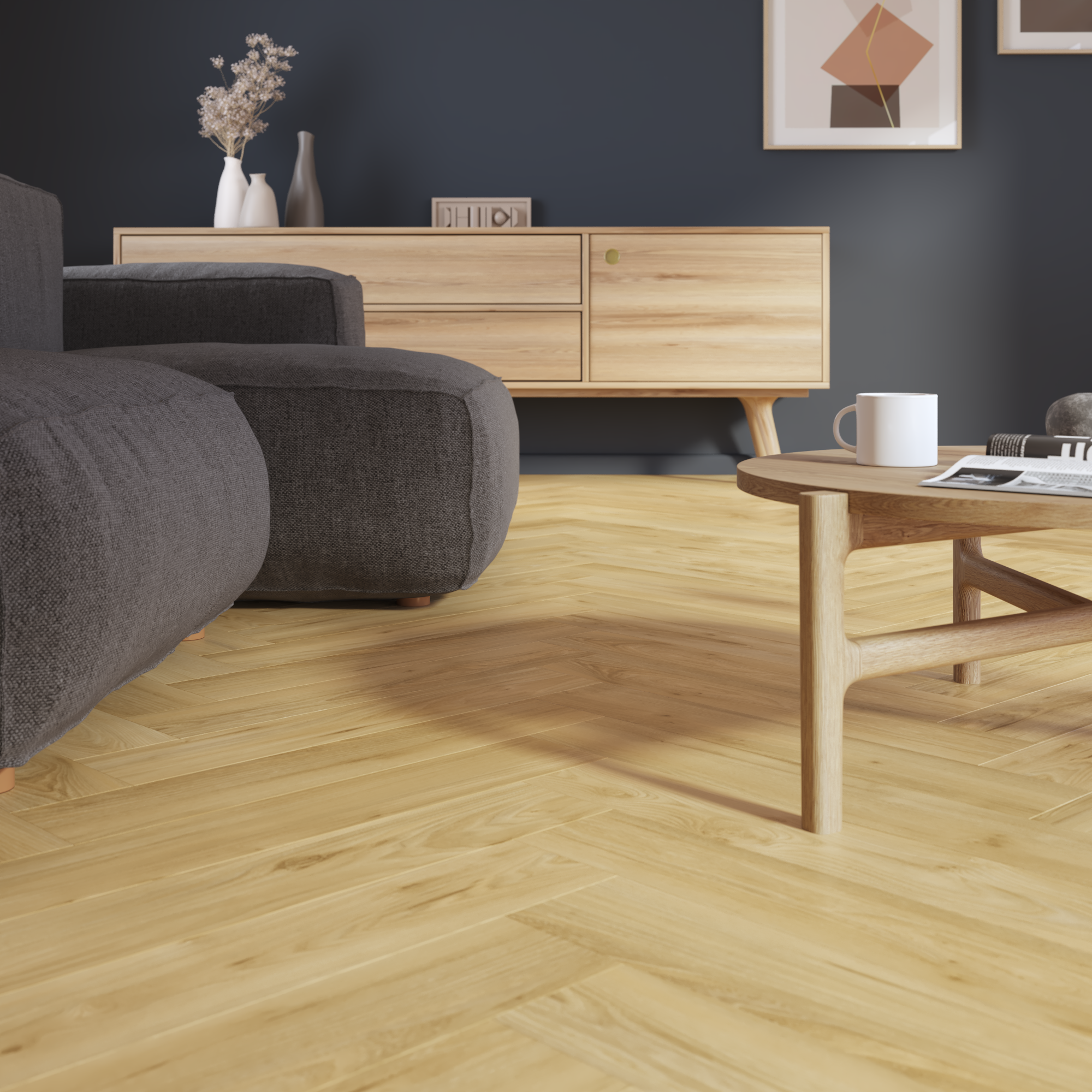 Pavimento vinílico SPC click flutuante MALTE HB intenso extremo Artens 6 mm com base - 3