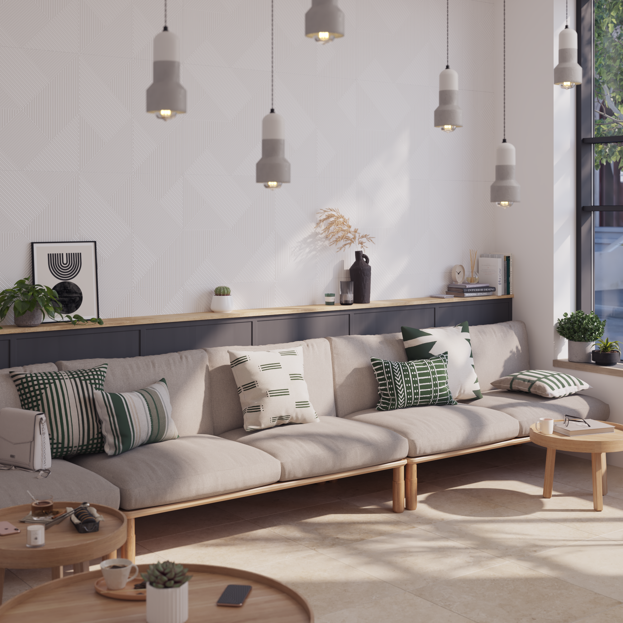 Carrelage sol/mur intérieur effet travertin beige Koos l.59.8 x L.59.8 cm ARTENS - 6