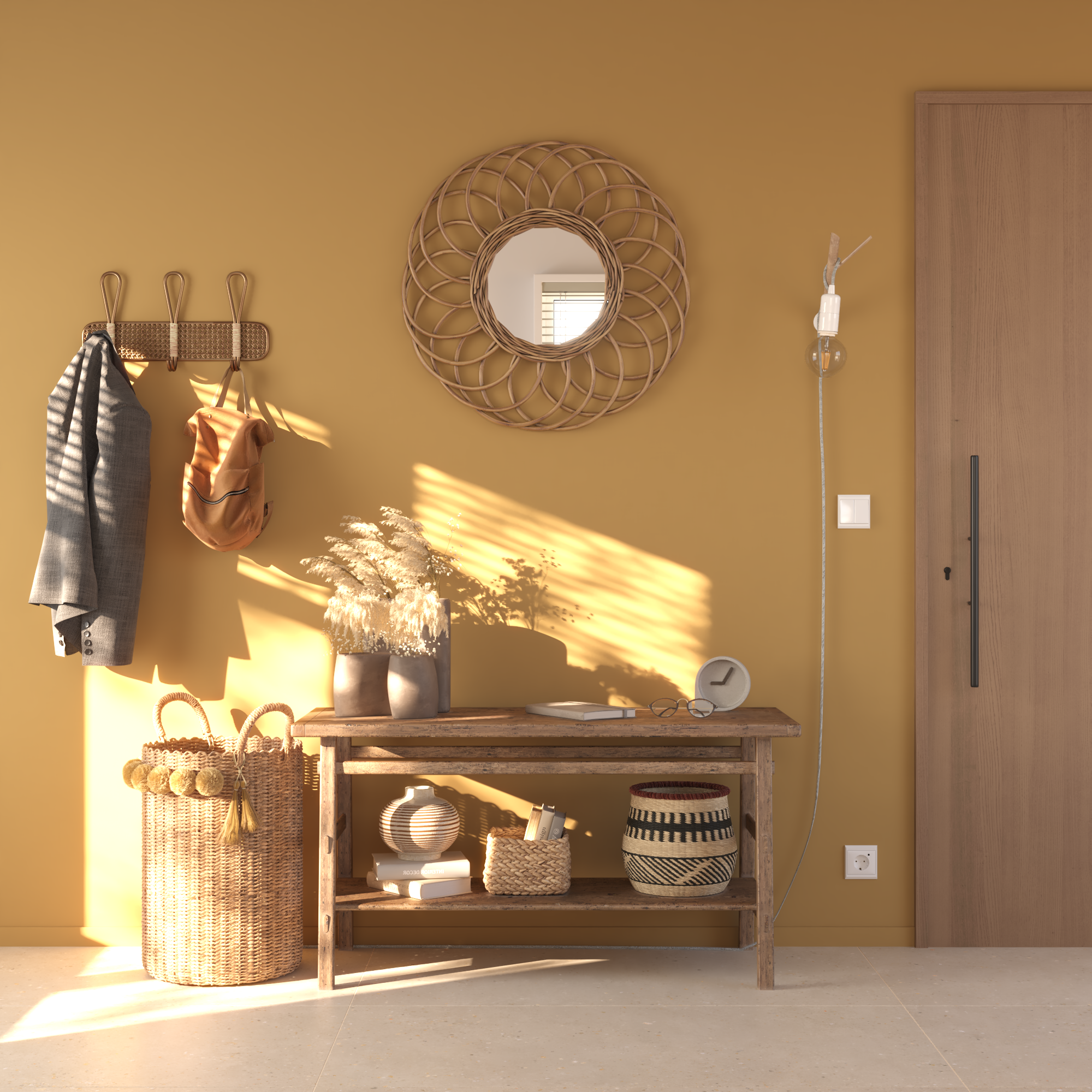 Pavimento cerâmico bege mate 60x120 cm Artens Cavir - 5