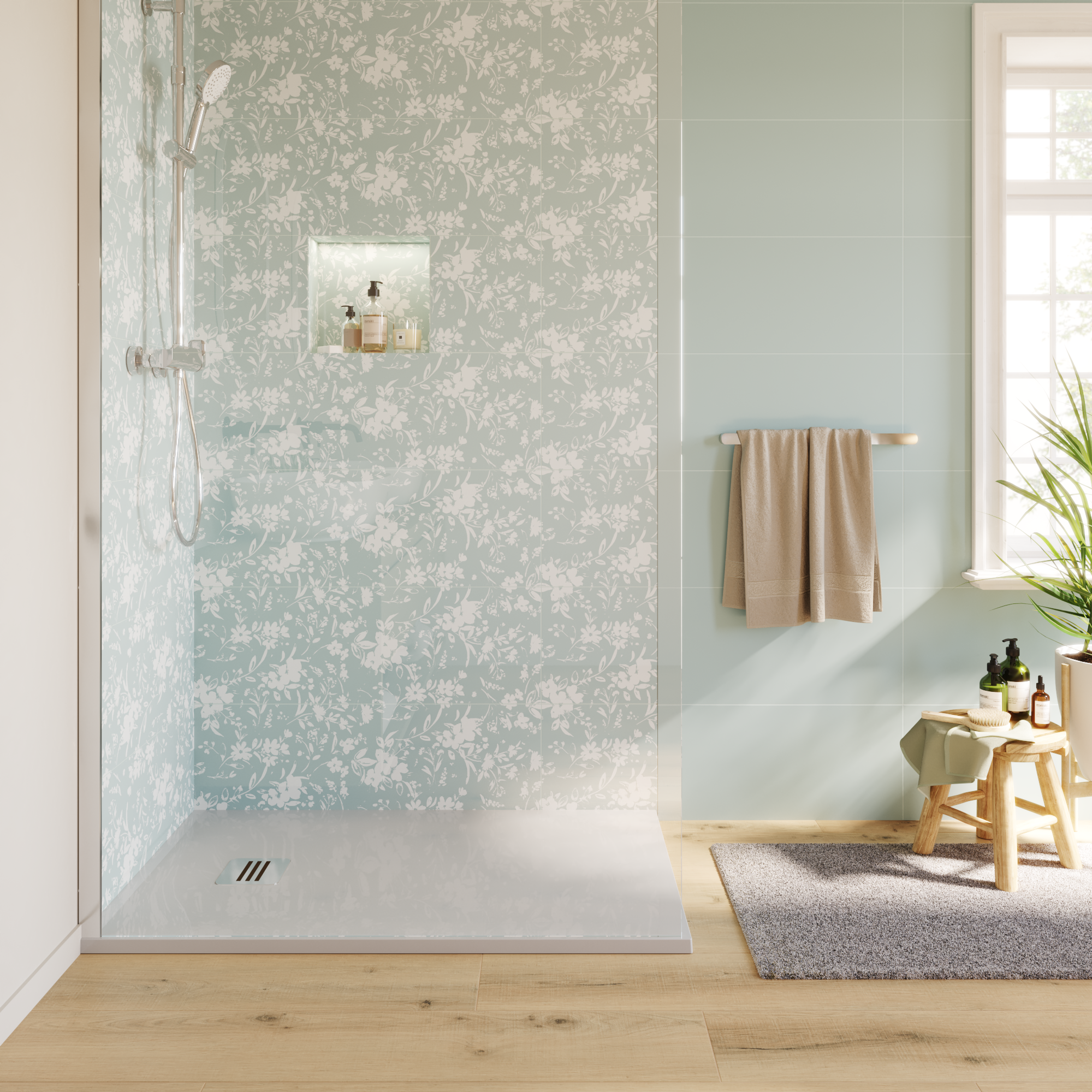 Carrelage mur intérieur vert sauge mat  Arctic  l.30 x L.90 cm ARTENS - 3