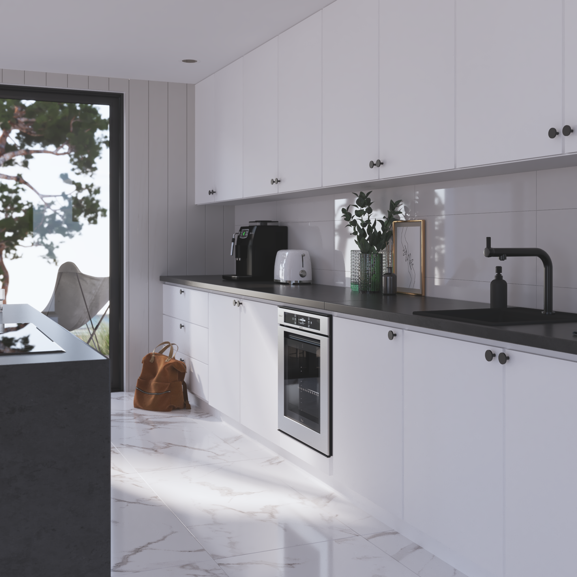 Carrelage mur intérieur blanc brillant Arctic  l.30 x L.90 cm ARTENS - 2