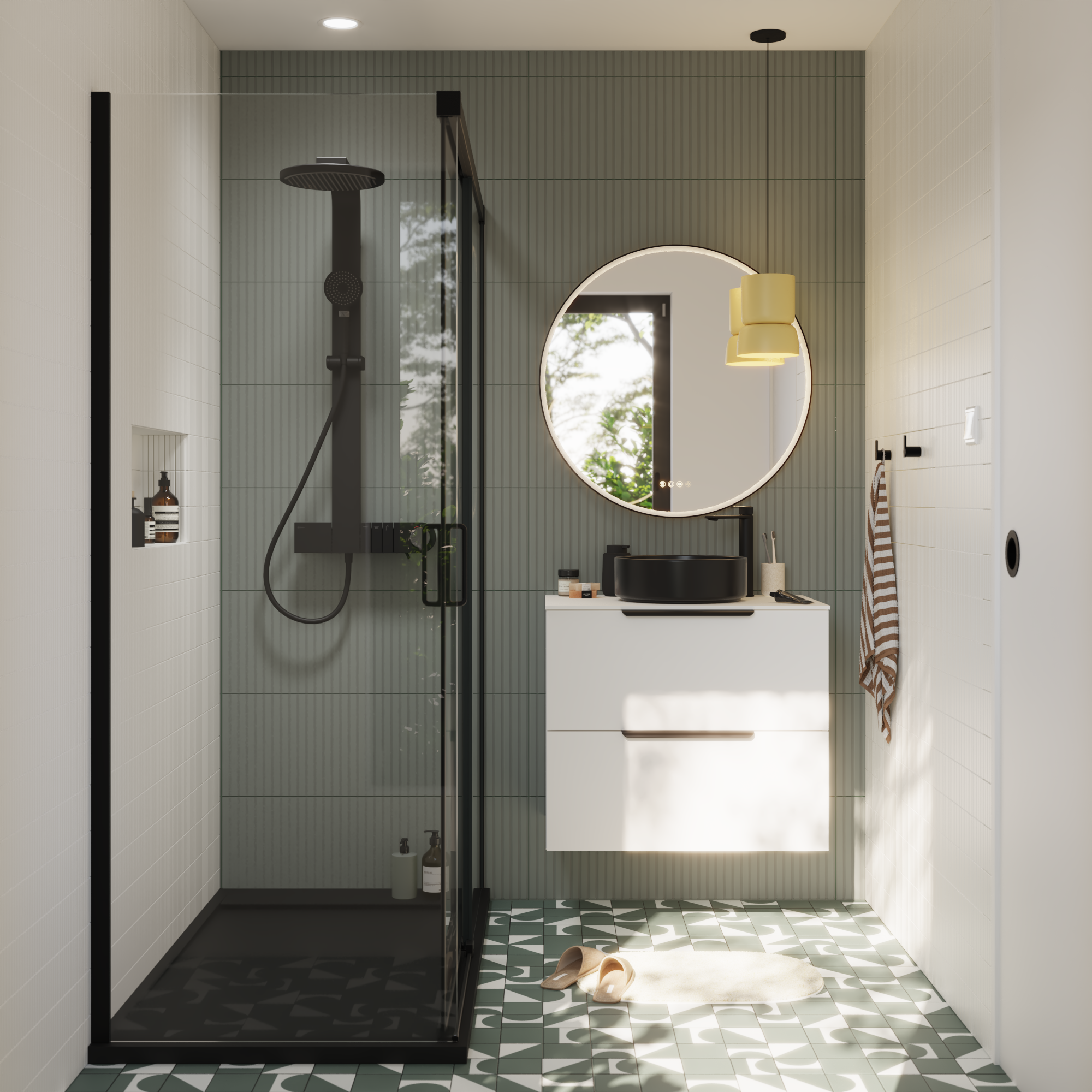 Revestimiento de pared decorativo efecto madera de PVC Artens Oak color roble de 120x16.5 cm - 8