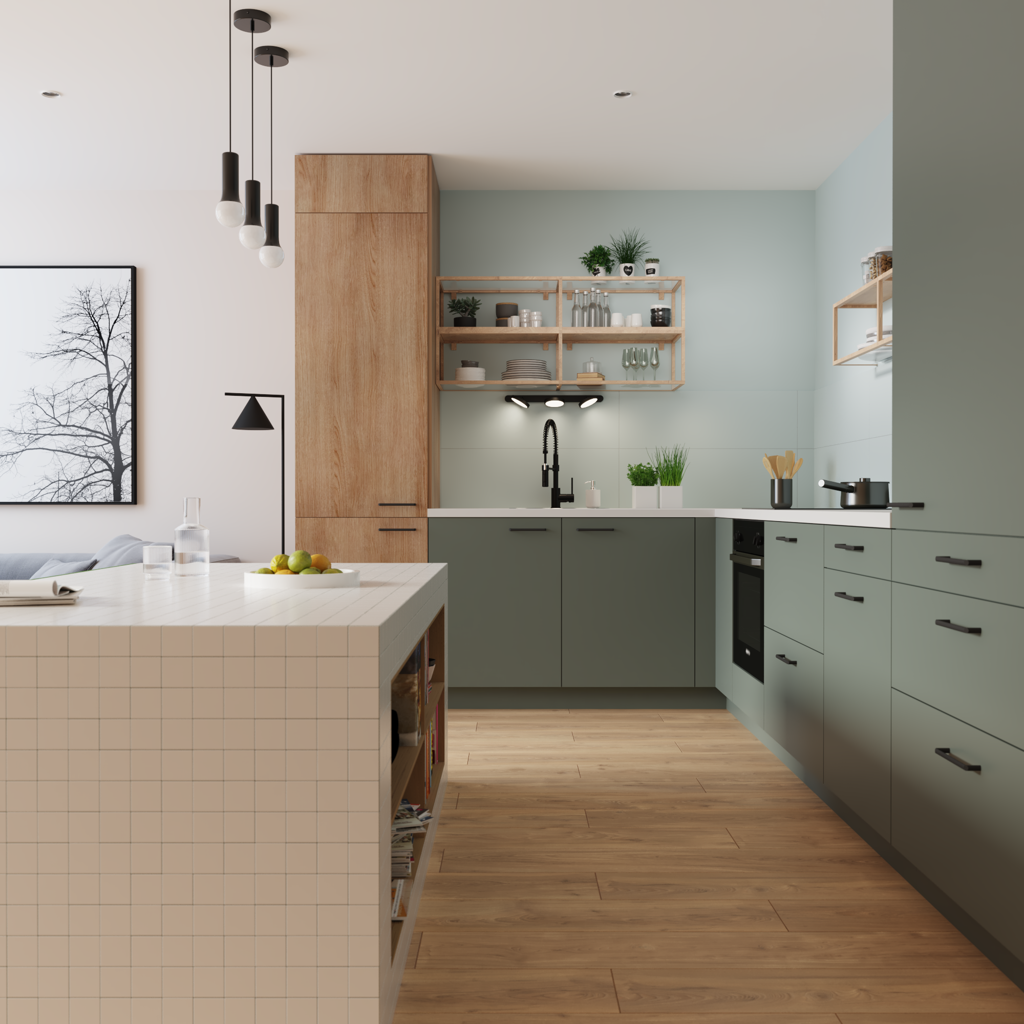 Suelo/Azulejo porcelánico Dynamic efecto madera natural 20x120 cm C1 - 4