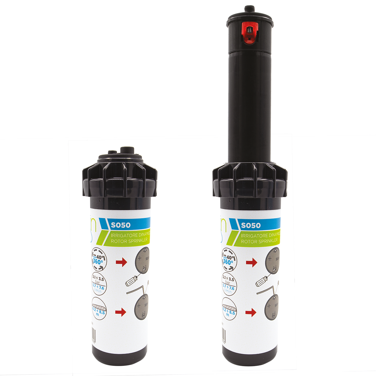 Turbina corto 4 m a 10 m 360 grados regulable geolia