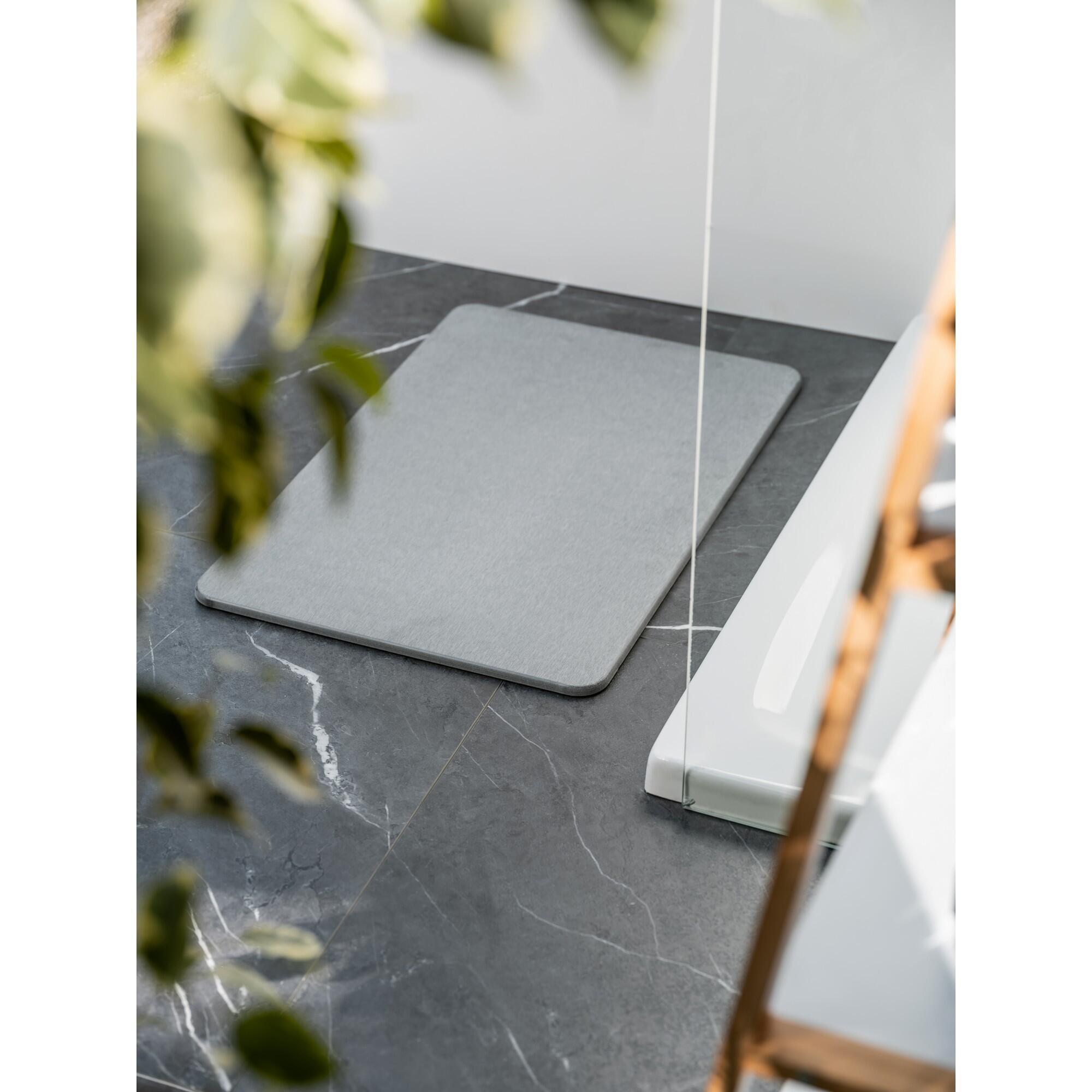 Tapete wci com diatomite 60x40 cm cinzento Simi - 11