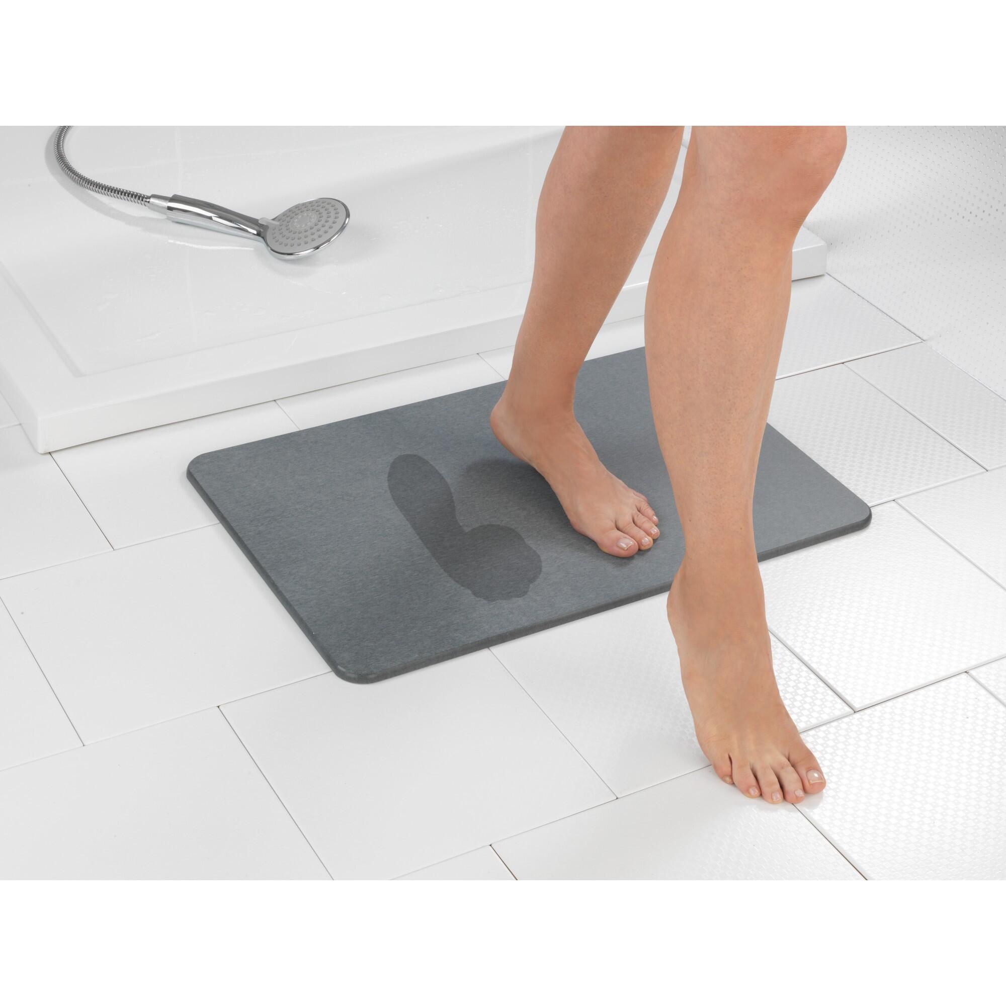 Tapete wci com diatomite 60x40 cm cinzento Simi - 8