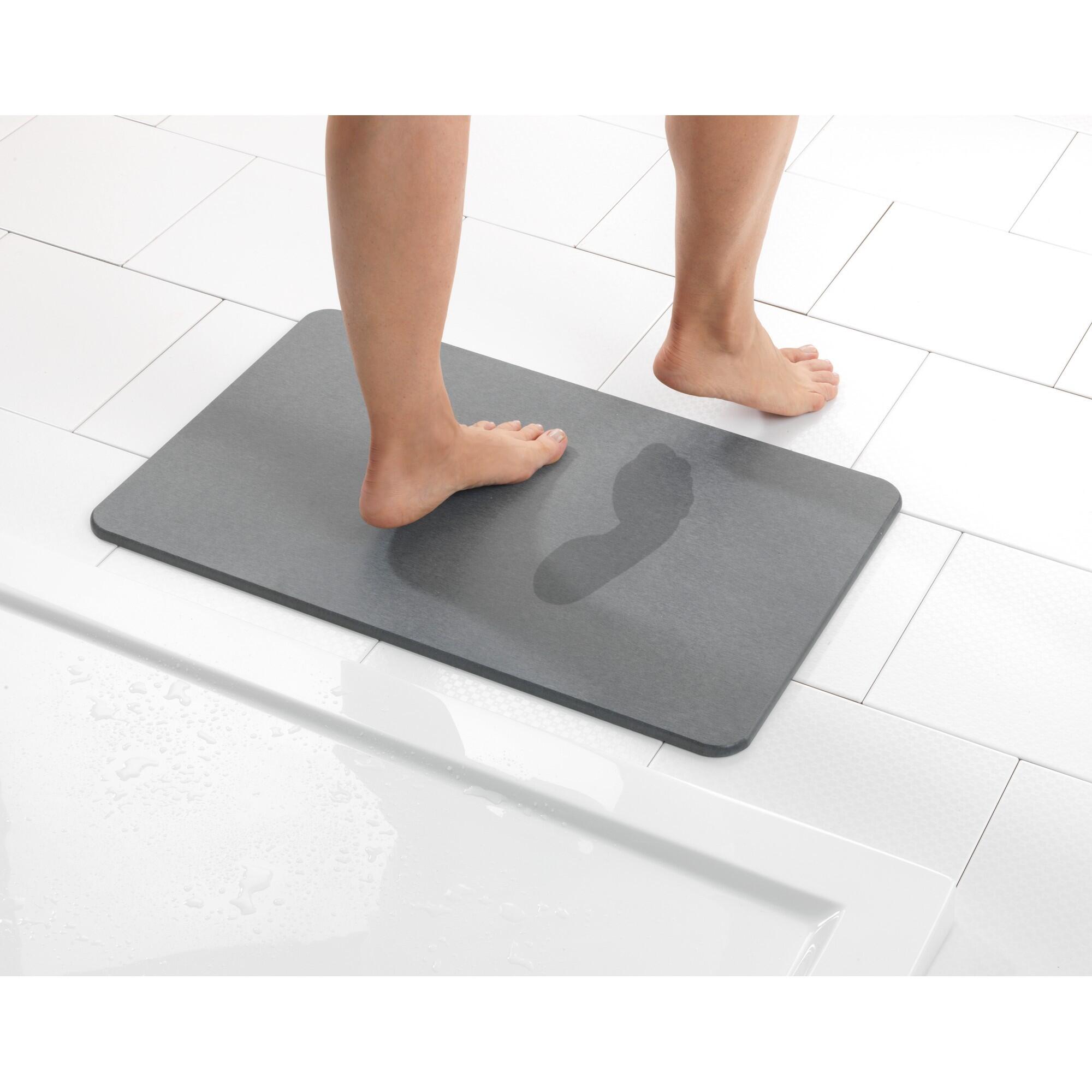 Tapete wci com diatomite 60x40 cm cinzento Simi - 7