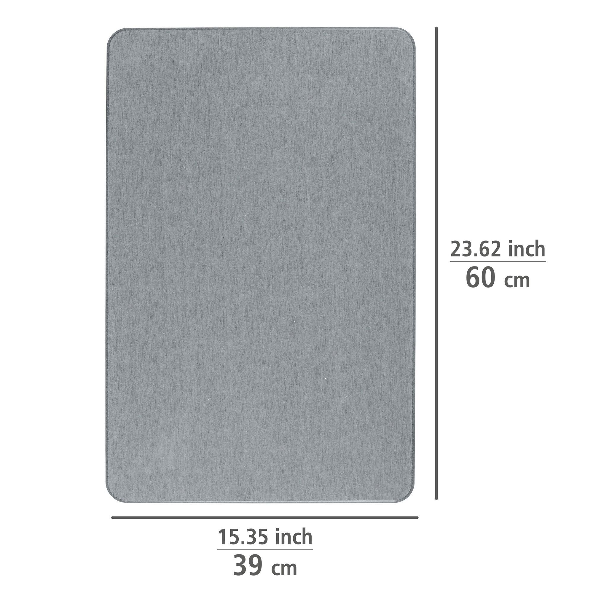 Tapete wci com diatomite 60x40 cm cinzento Simi - 5
