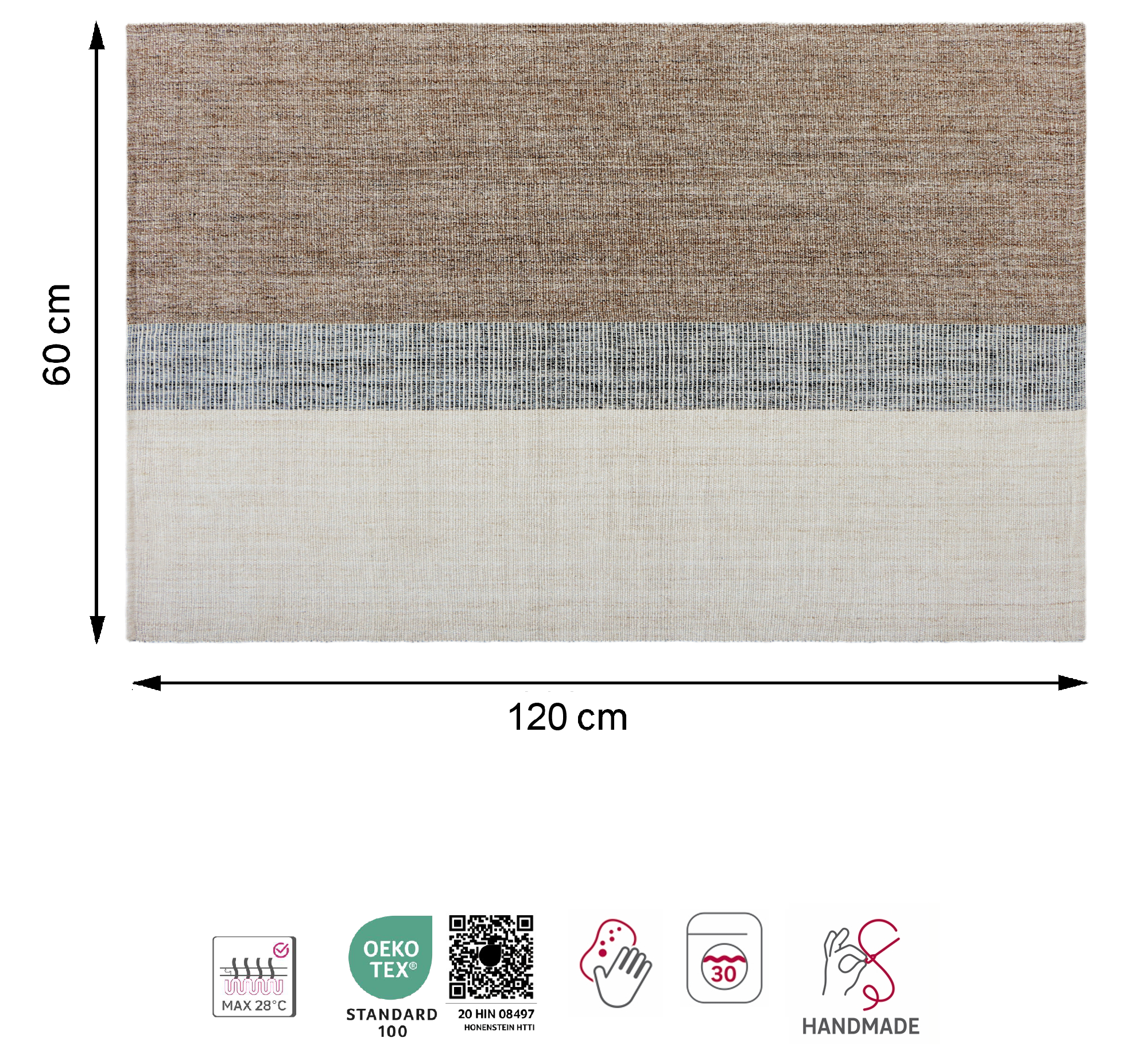 Tapete Mauri 60X120cm nature Inspire - 5