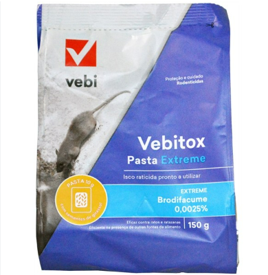 Raticida 150gr VEBITOX Pasta Extreme