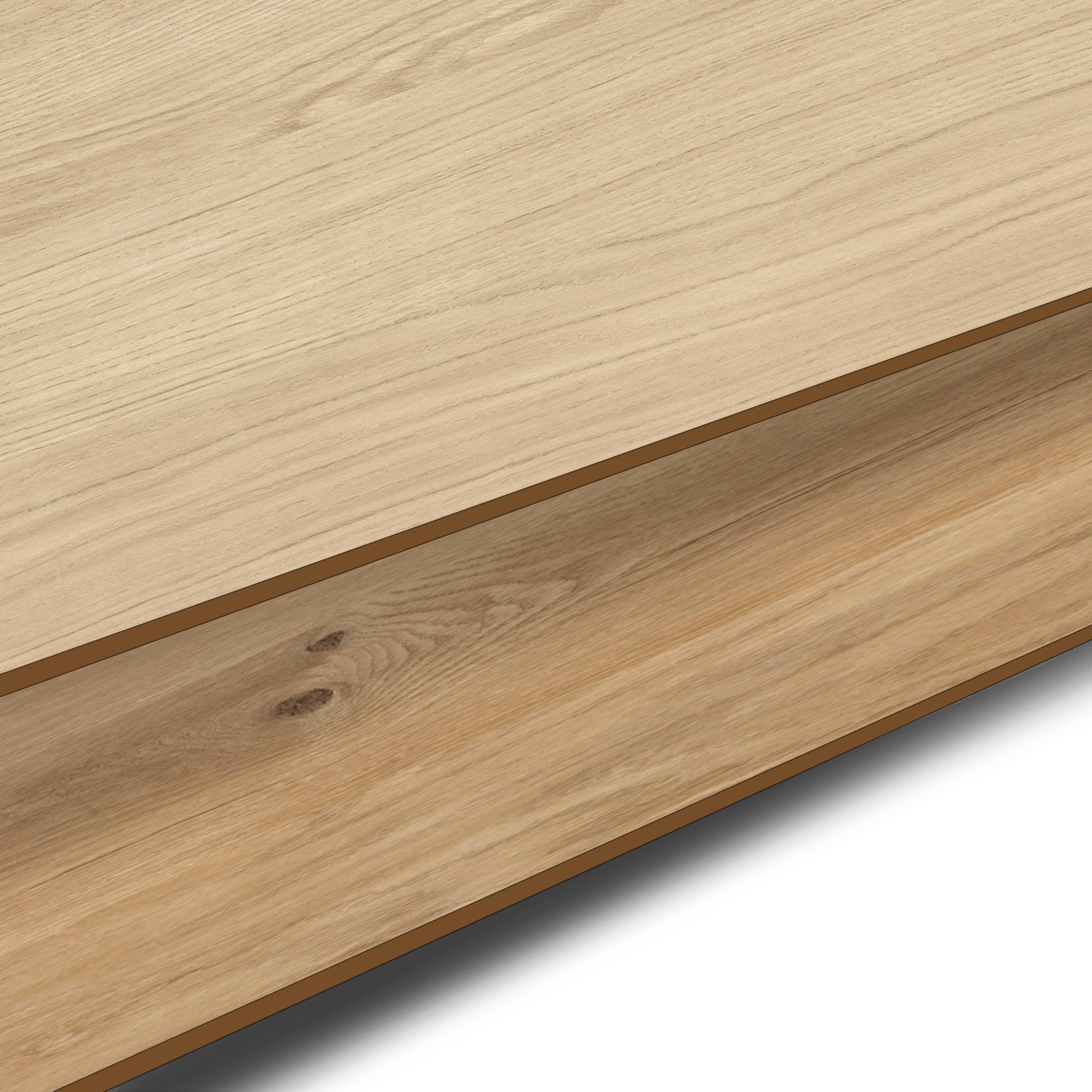 Panel dekoracyjny ścienny kompaktowy 60 x 200 cm Pale Wood/Dark Wood Delinia