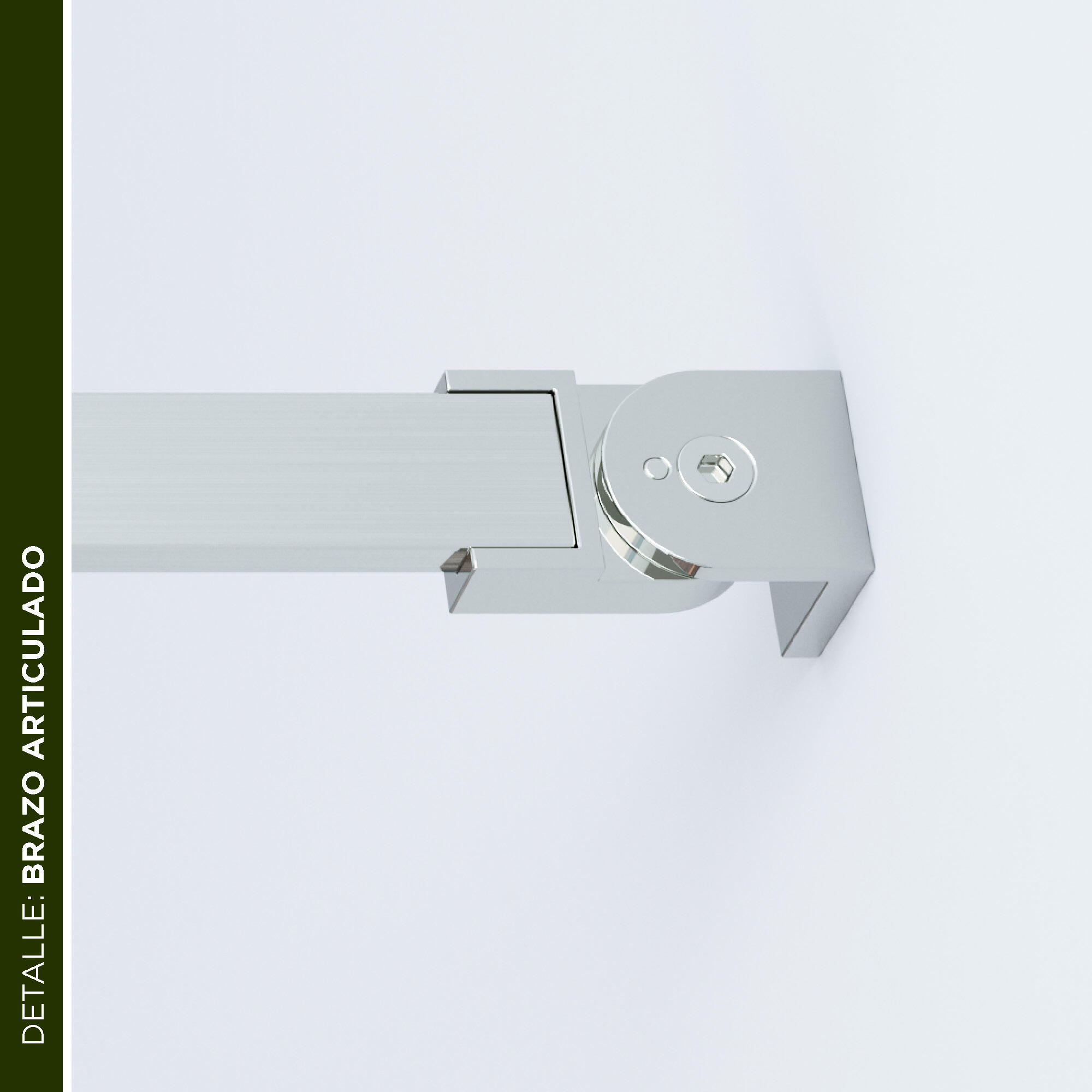 Mampara de ducha corredera 1 hoja fija + 1 puerta corredera Amea. Perfil acero inoxidable cromo. Ancho adaptable (151-160)x200 cm Cristal templado de seguridad transparente 8mm. Glassinox - 5