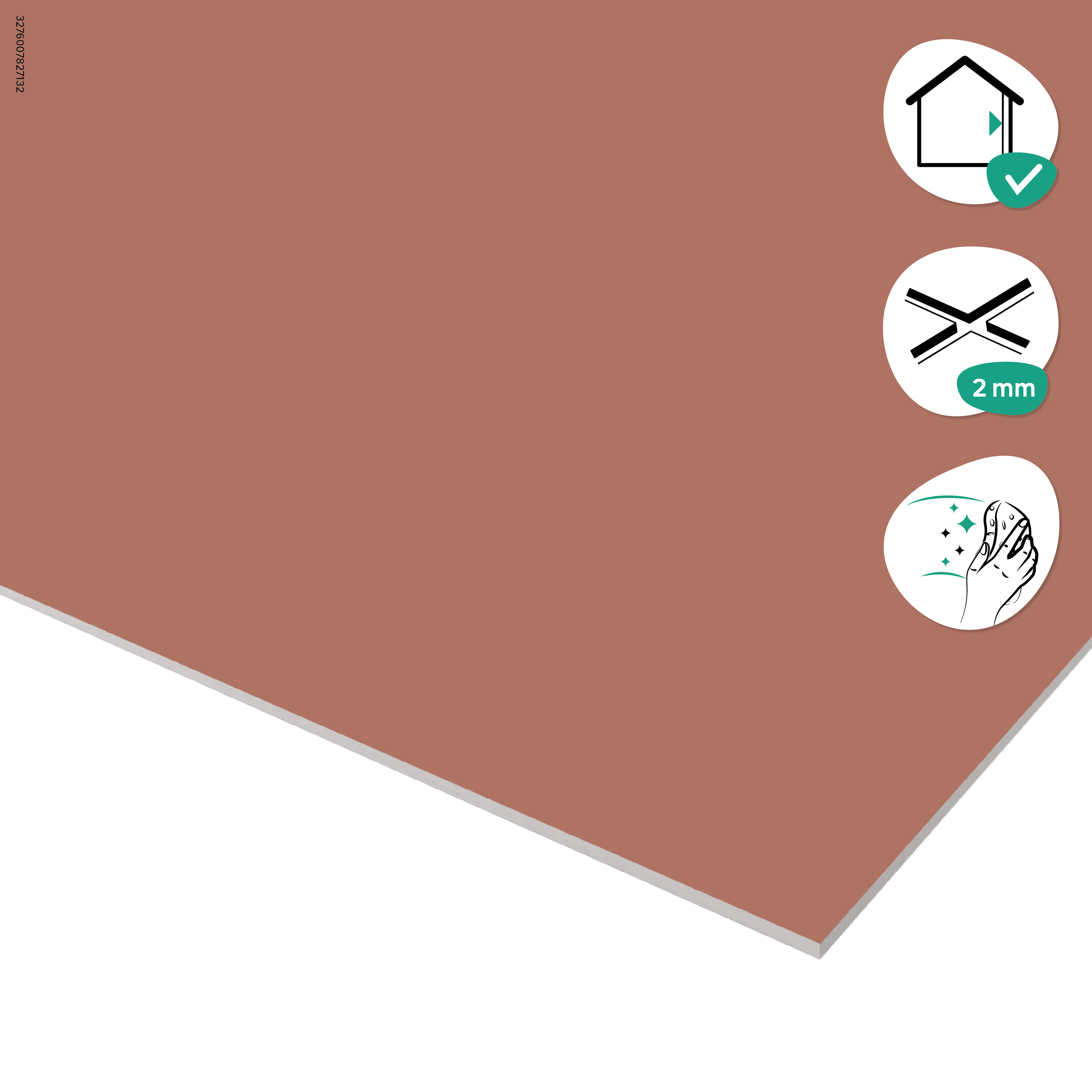 Carrelage mur intérieur rouge Arctic  l.30 x L.90 cm x Ep.7 mm ARTENS - 6