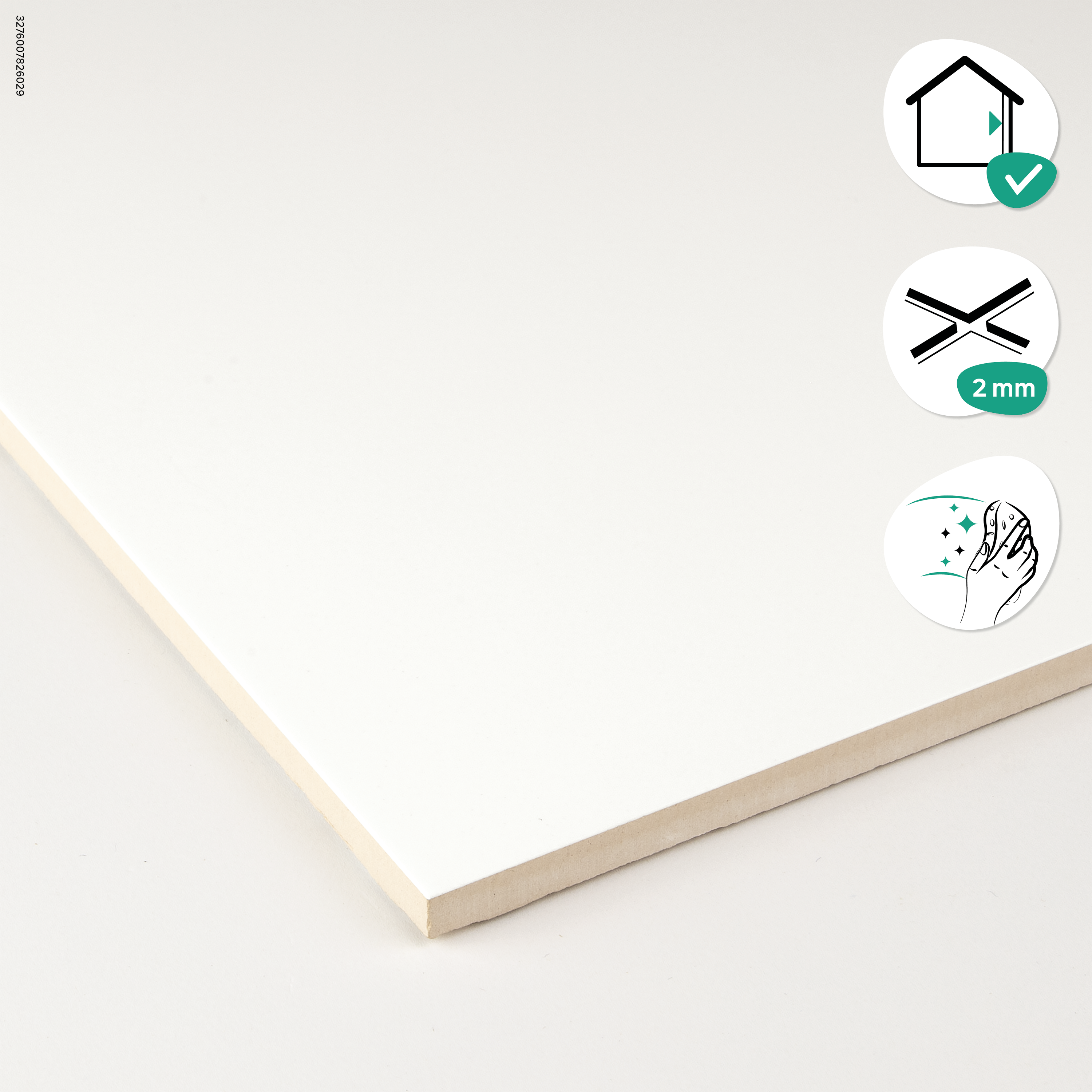 Carrelage mur intérieur blanc Arctic  l.30 x L.60 cm x Ep.7.4 mm ARTENS - 6