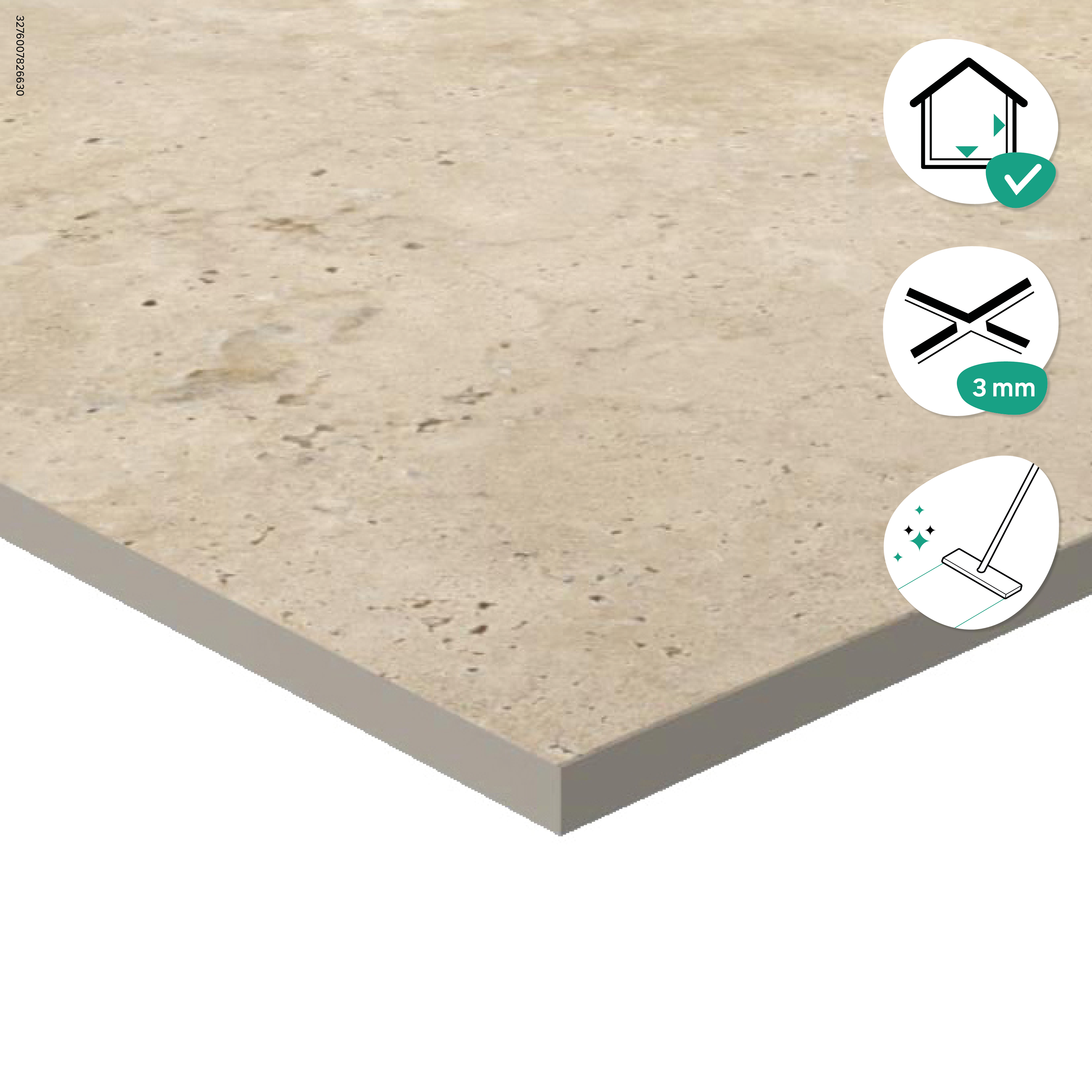 Carrelage sol/mur intérieur effet travertin beige Koos l.59.8 x L.59.8 cm ARTENS - 11