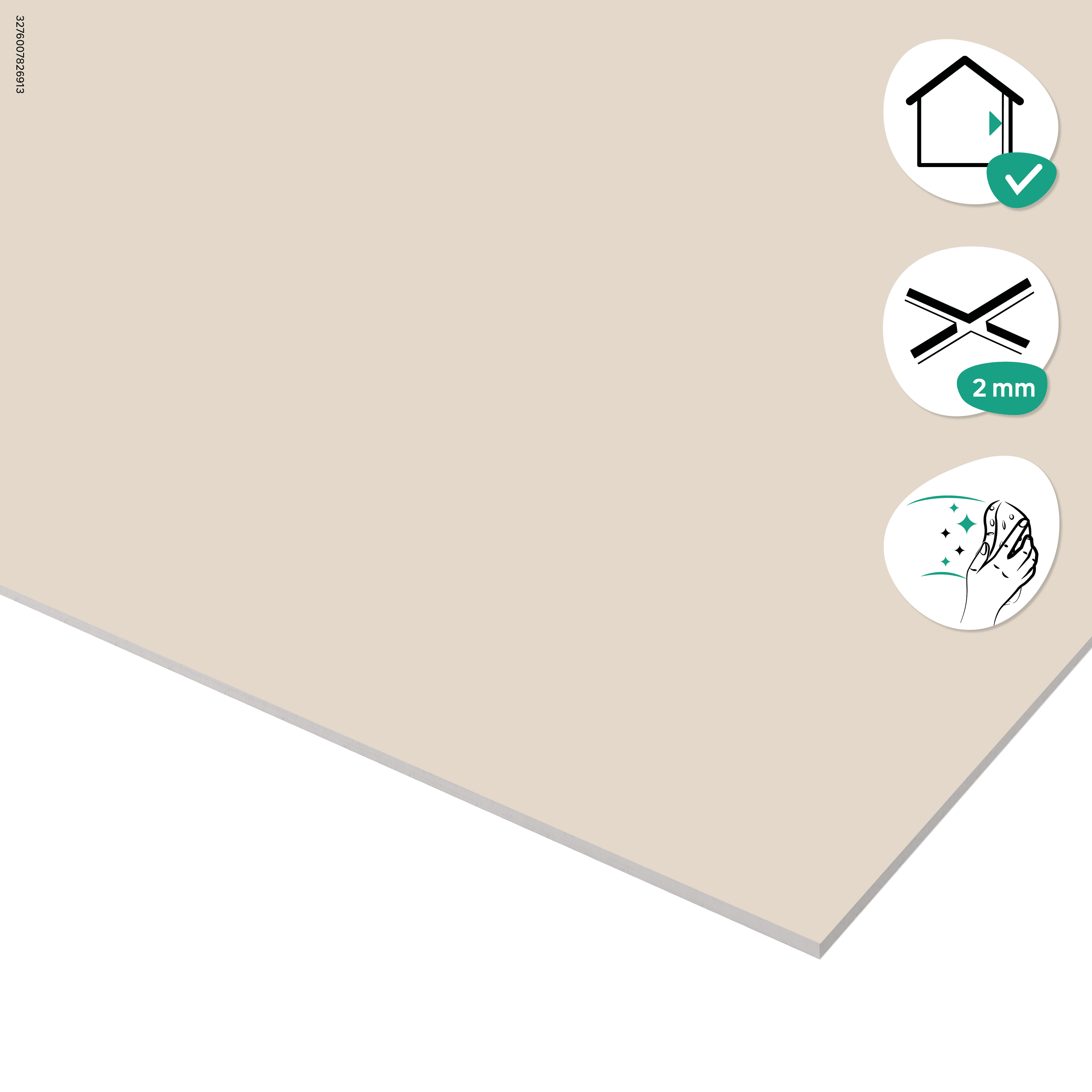 Carrelage mur intérieur beige mat Arctic  l.59.6 x L.119.4 cm ARTENS - 5