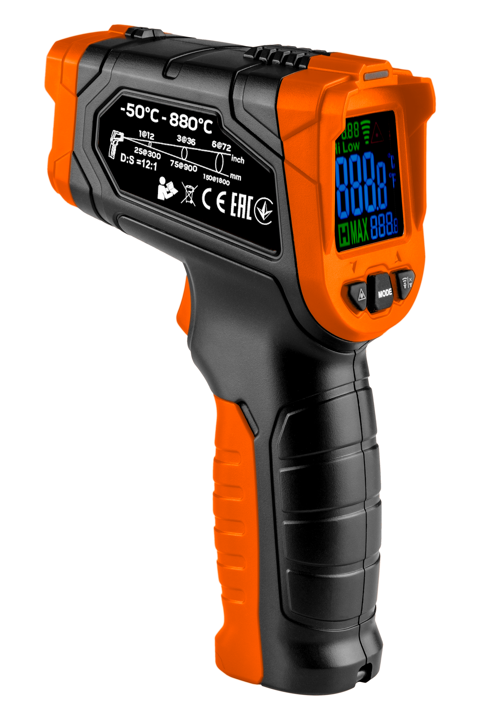 Pirometr C 50-880 F 58-1616 przyrząd do szacowania temperatury Neo