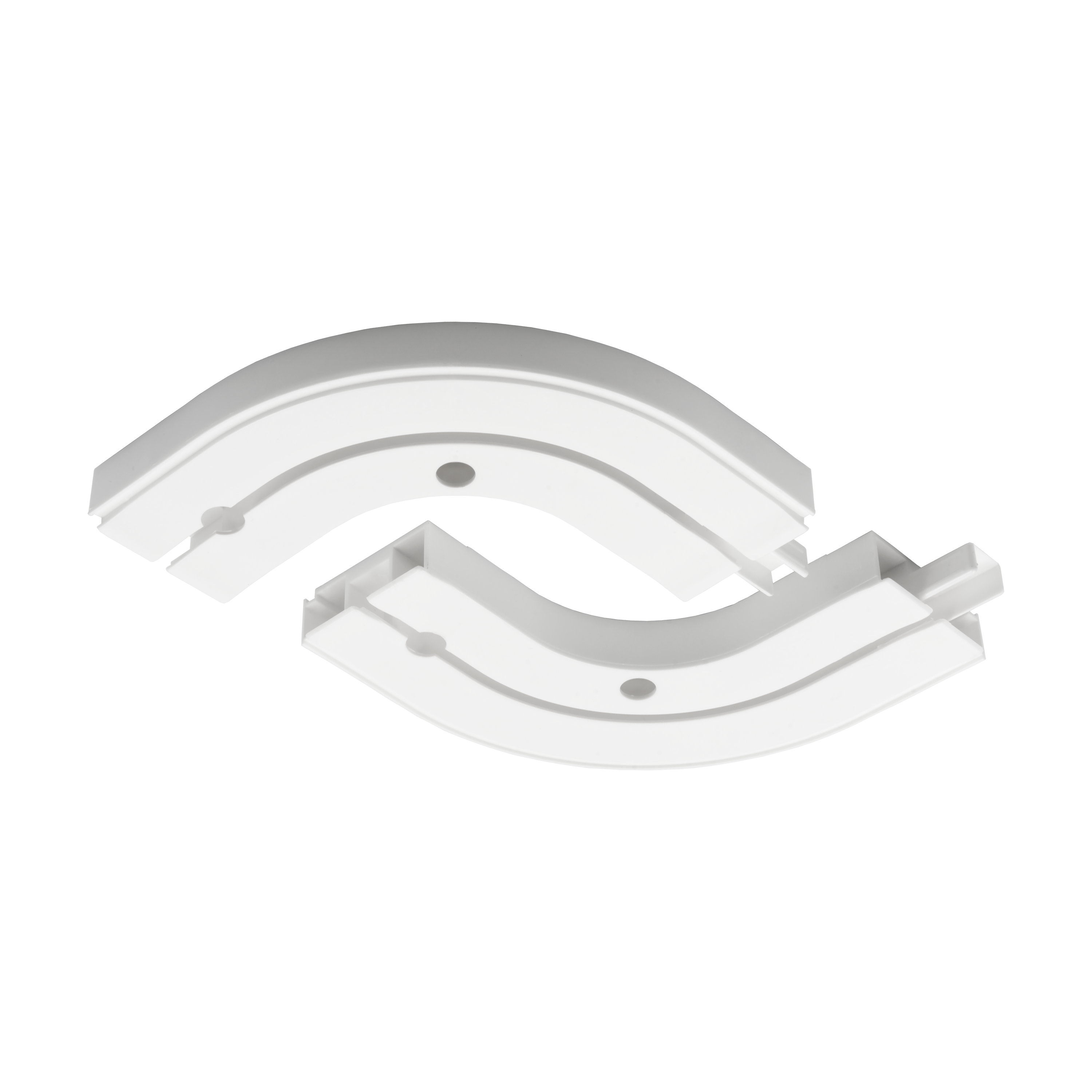 Łuk zewnętrzny zakończeniowy 2 szt. do szyny sufitowej Yaros 1-torowej 15 cm Inspire - 3