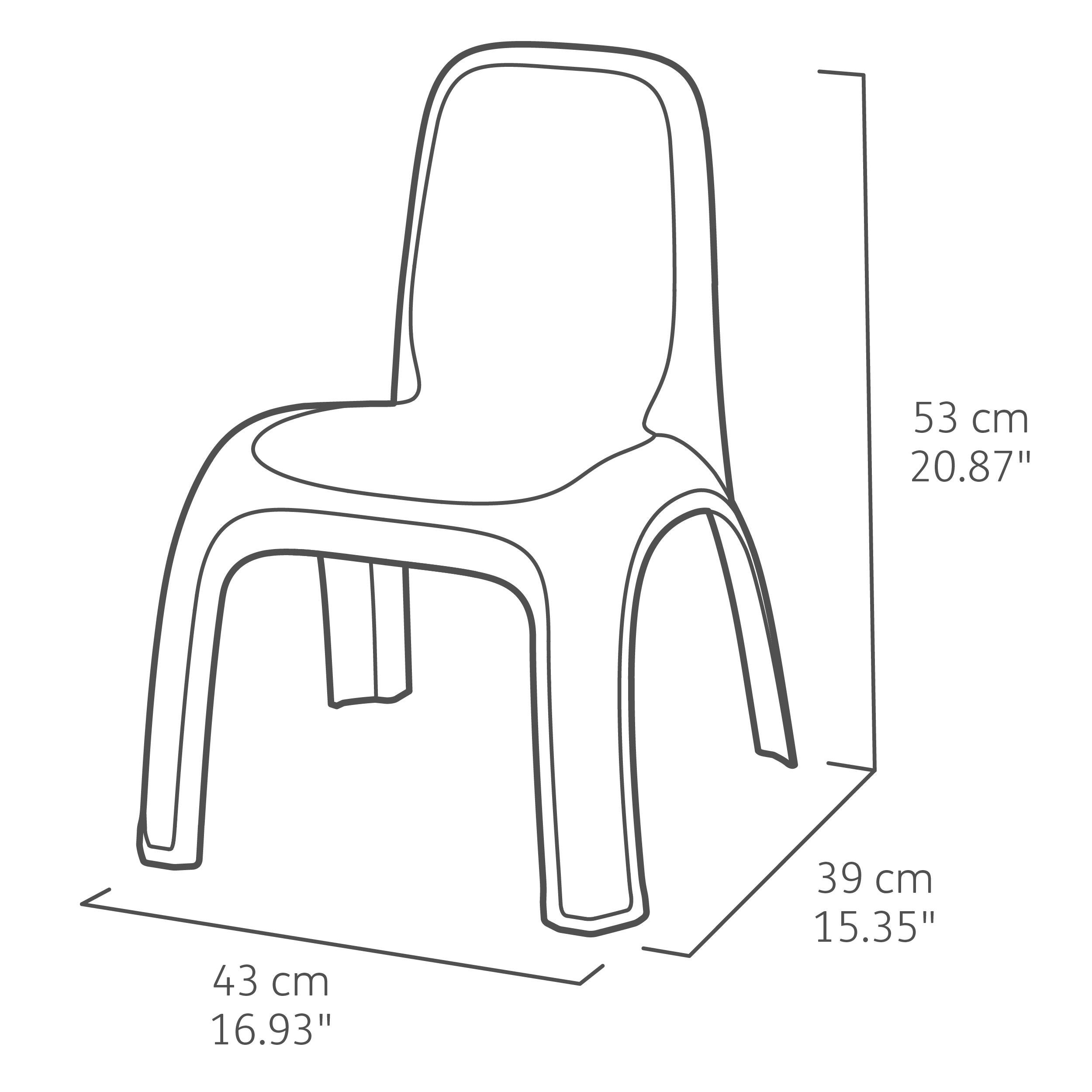 Krzesełko ogrodowe dla dzieci Monoblock zielone - 3