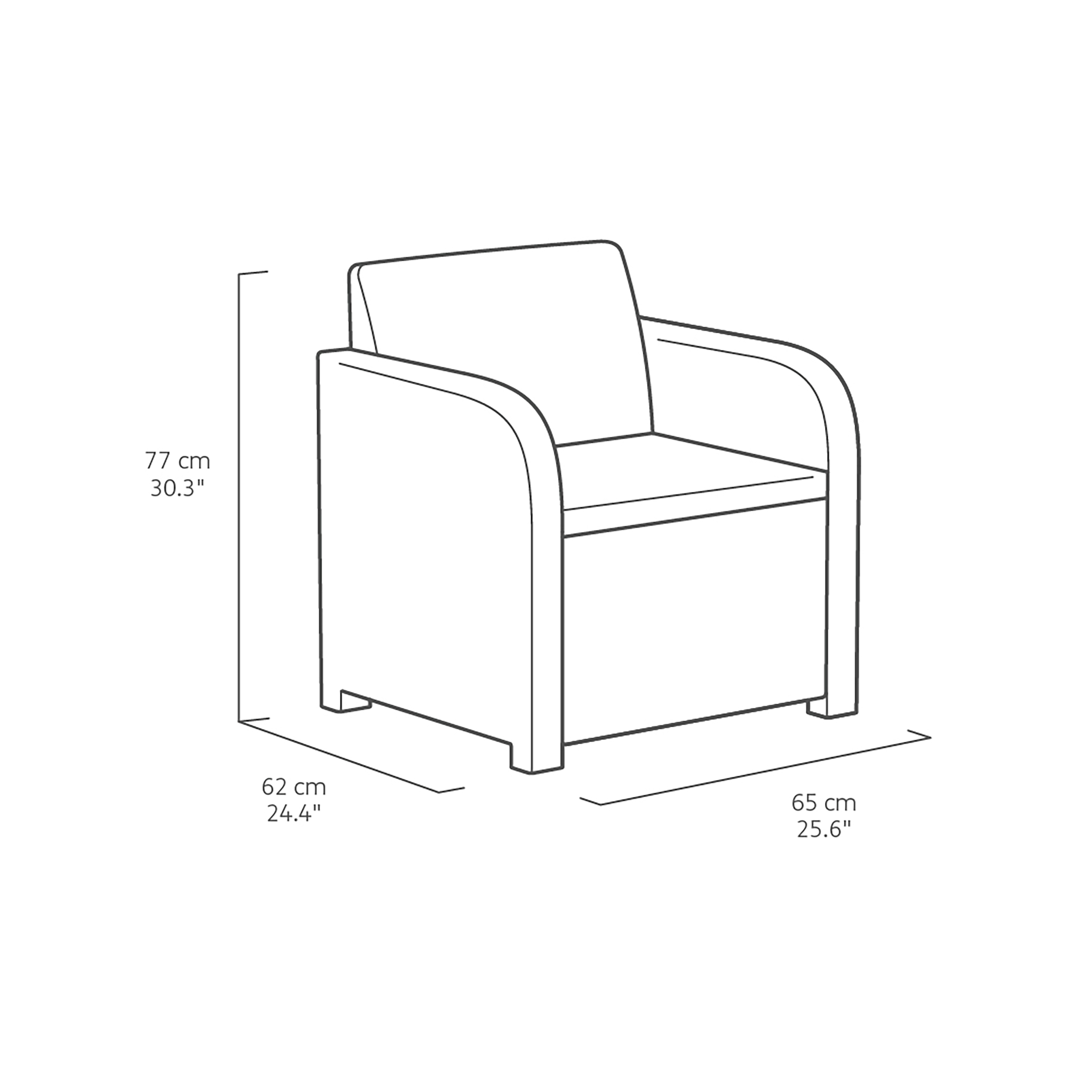 Meble ogrodowe zestaw Novara antracytowe Keter - 9
