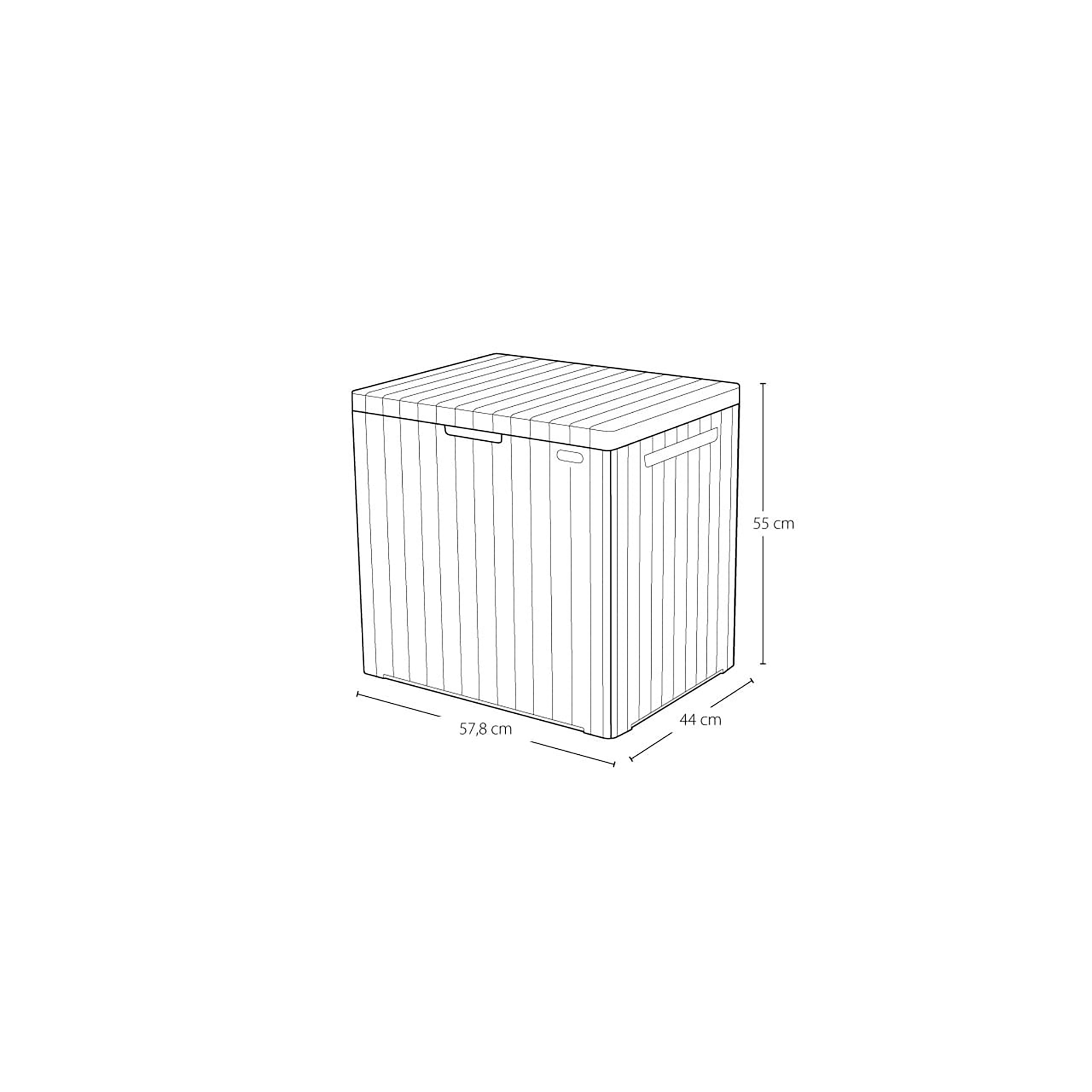 Skrzynia ogrodowa City box 113 l antracytowa Keter - 4