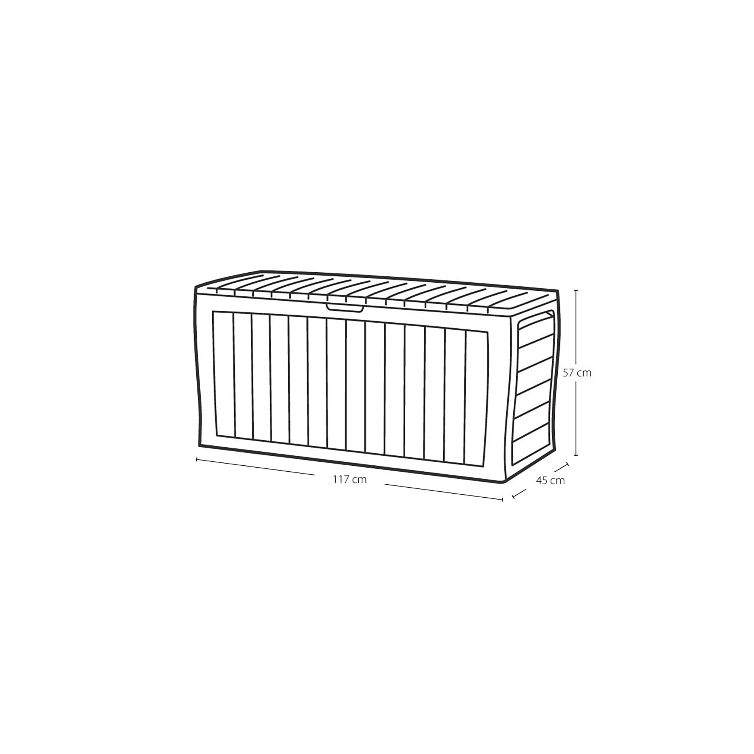 Skrzynia ogrodowa Marvel Plus 270l antracytowa Keter - 2