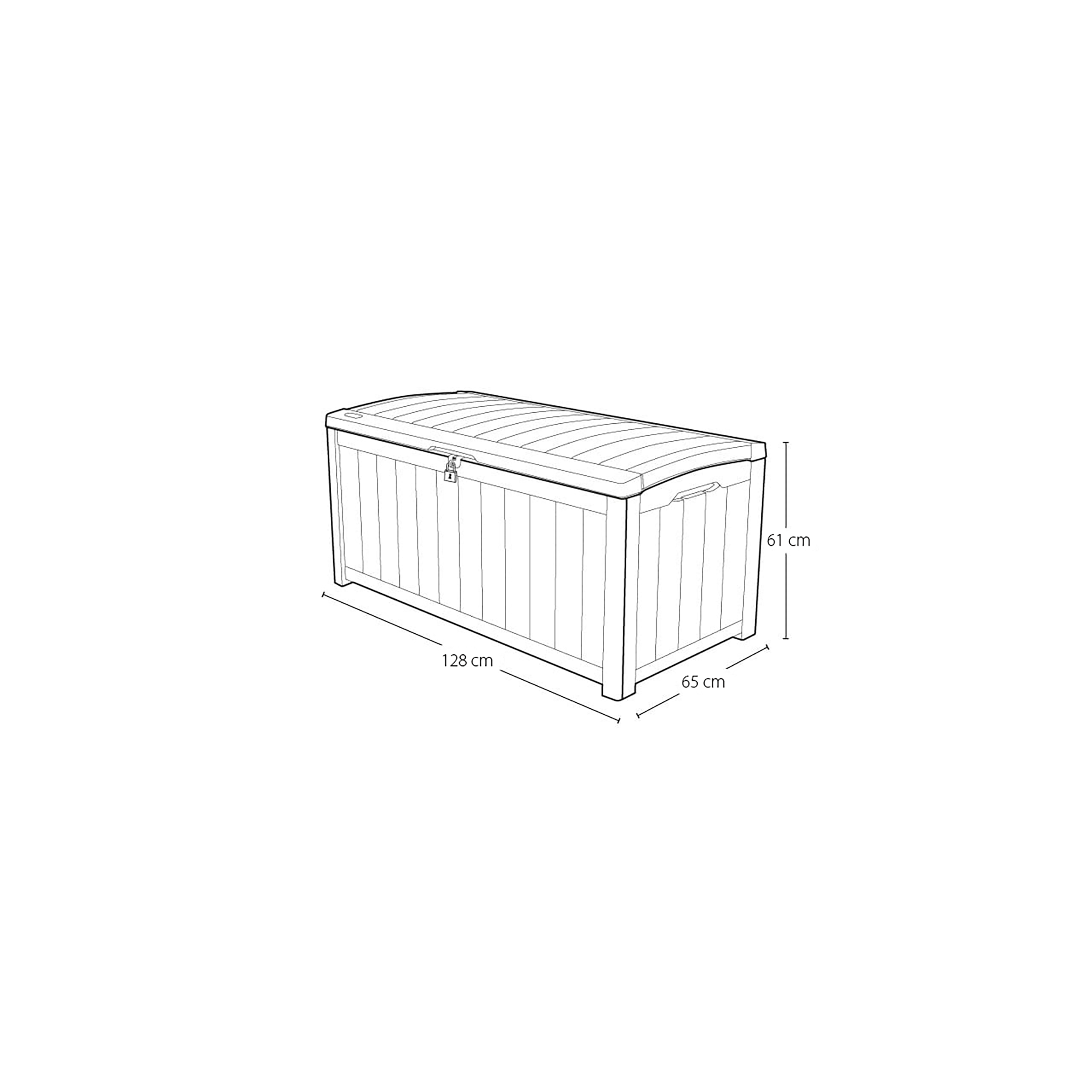 Skrzynia ogrodowa Glenwood 390l antracytowa Keter - 3