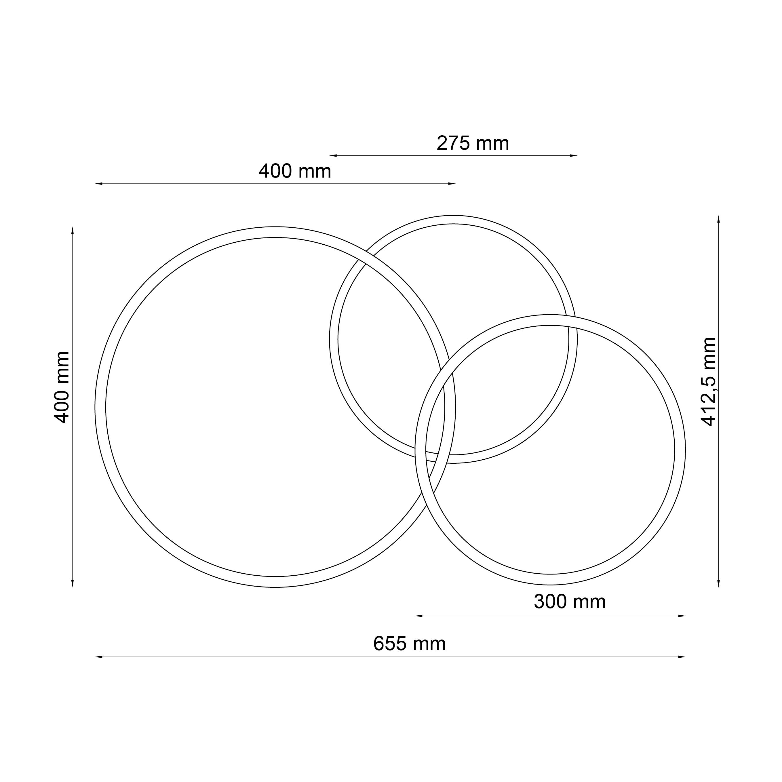 Plafon Roman czarny 3900 lm LED Sanico - 3