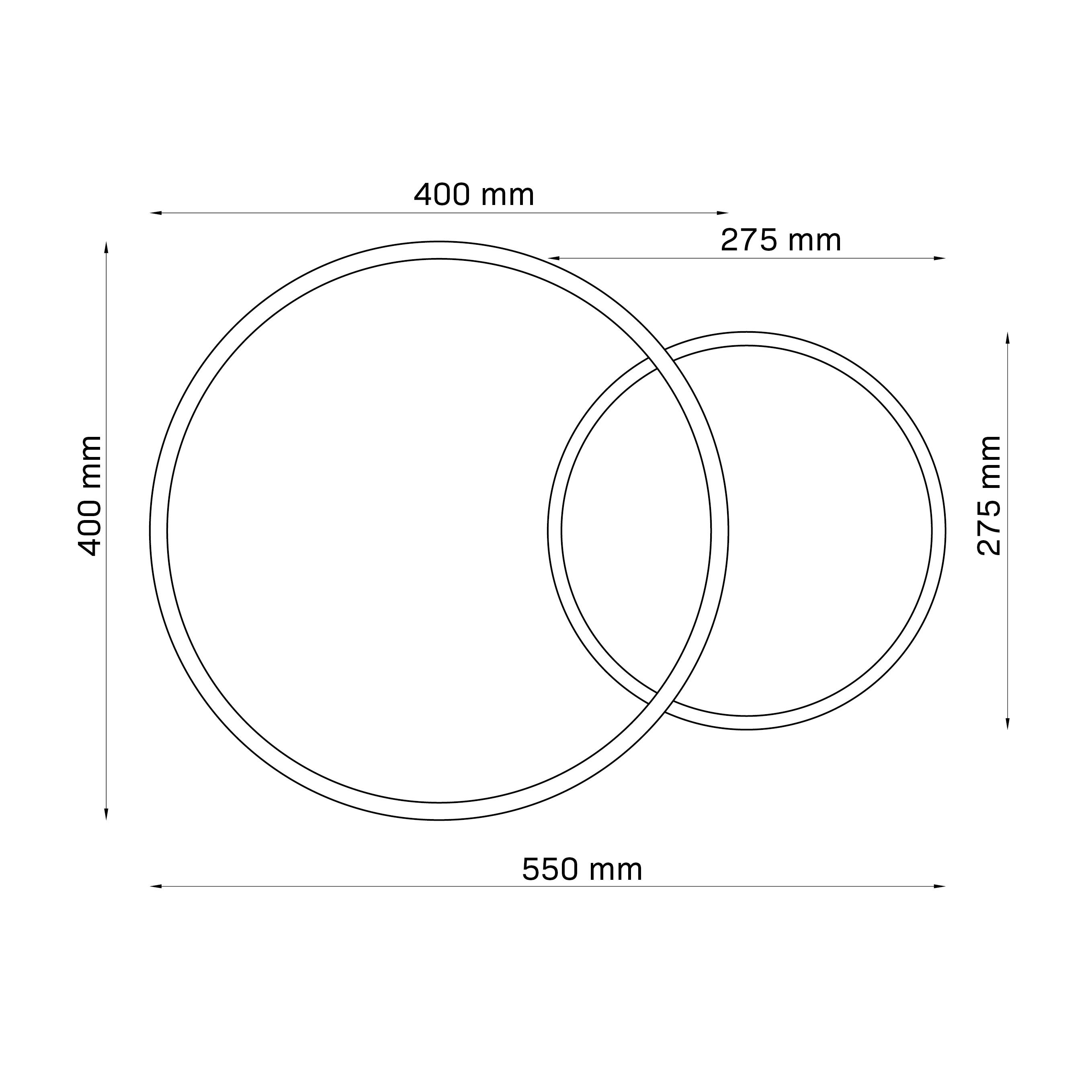 Plafon Roman złoty 2700 lm LED Sanico - 4