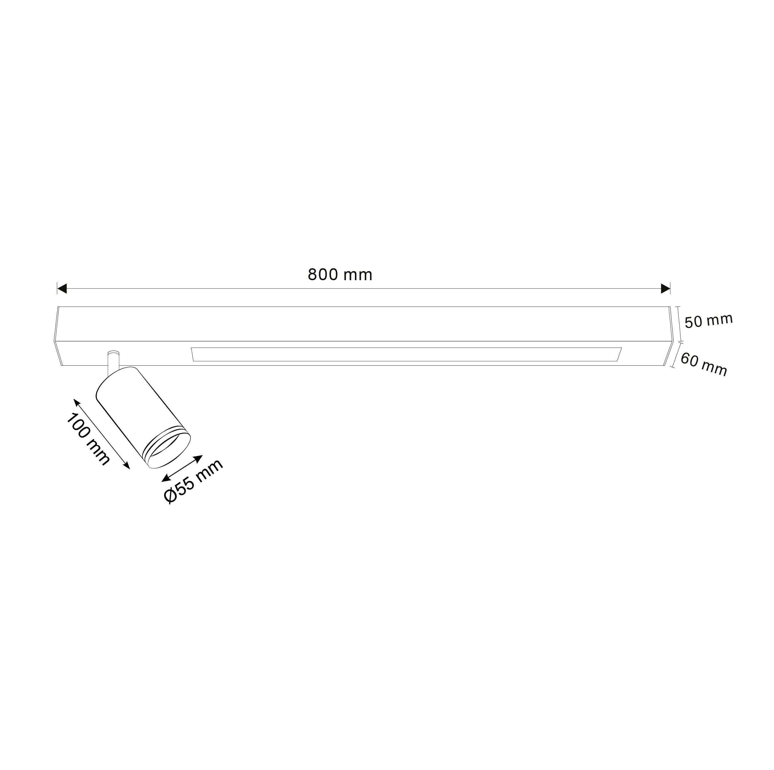 Reflektor Paris czarny GU10 800 lm LED Goldlux - 3