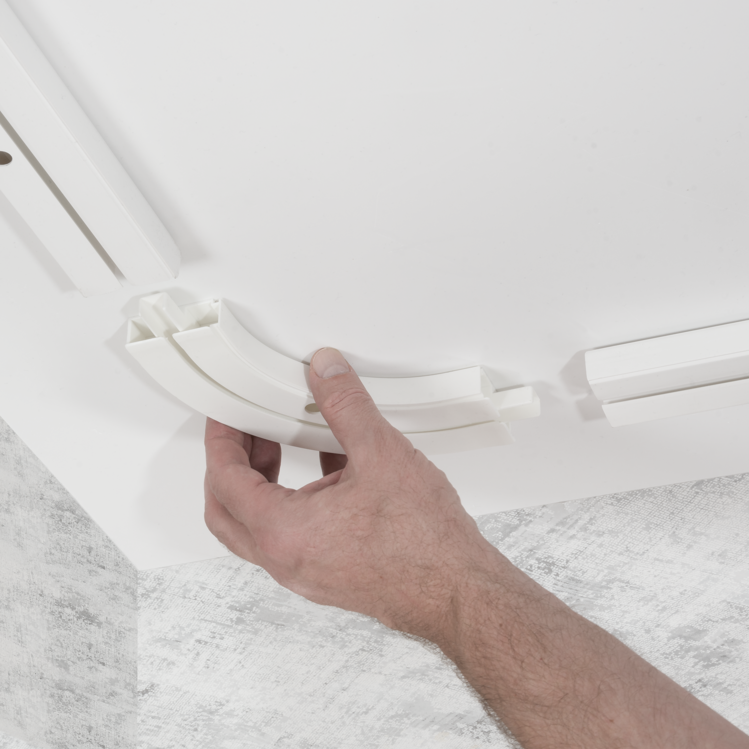 Łuk wewnętrzny do szyny sufitowej Yaros 1-torowej 15 cm Inspire - 2