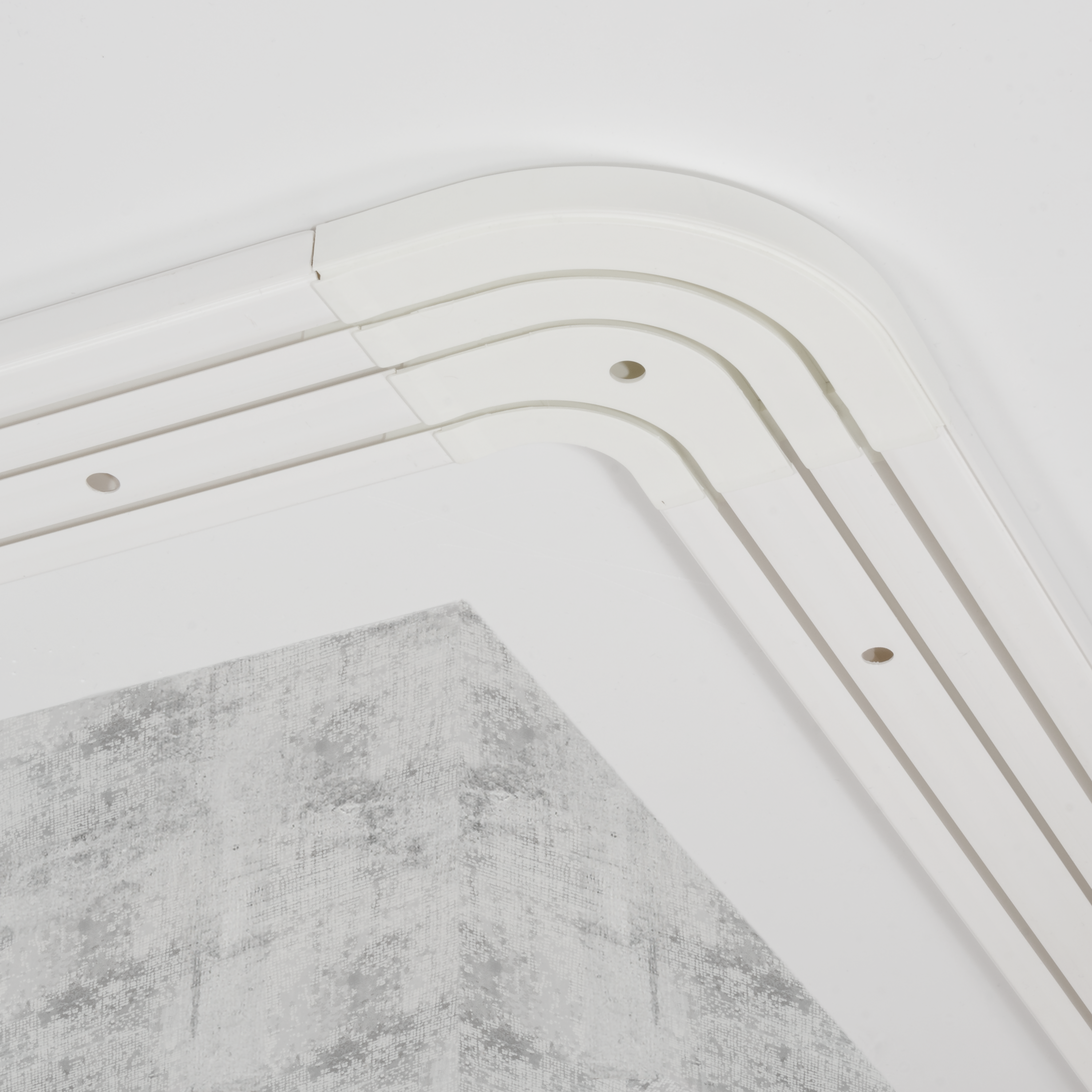 Łuk zewnętrzny zakończeniowy 2 szt. do szyny sufitowej Yaros 3-torowej 15 cm Inspire - 3