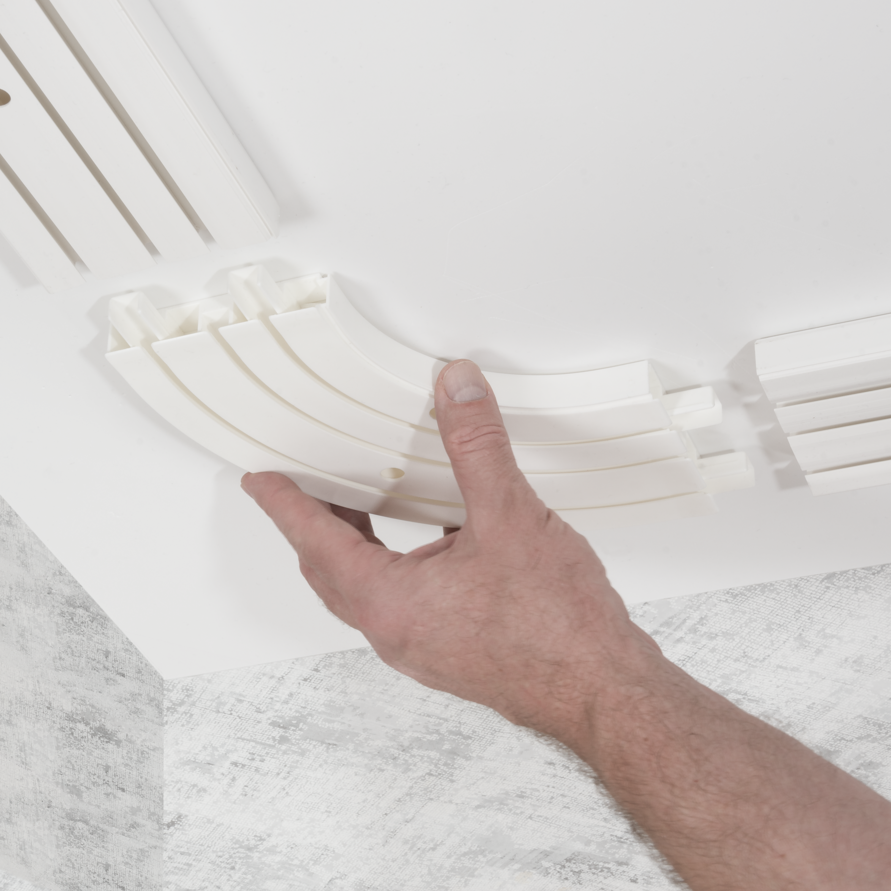 Łuk wewnętrzny do szyny sufitowej Yaros 3-torowej 18 cm Inspire - 2