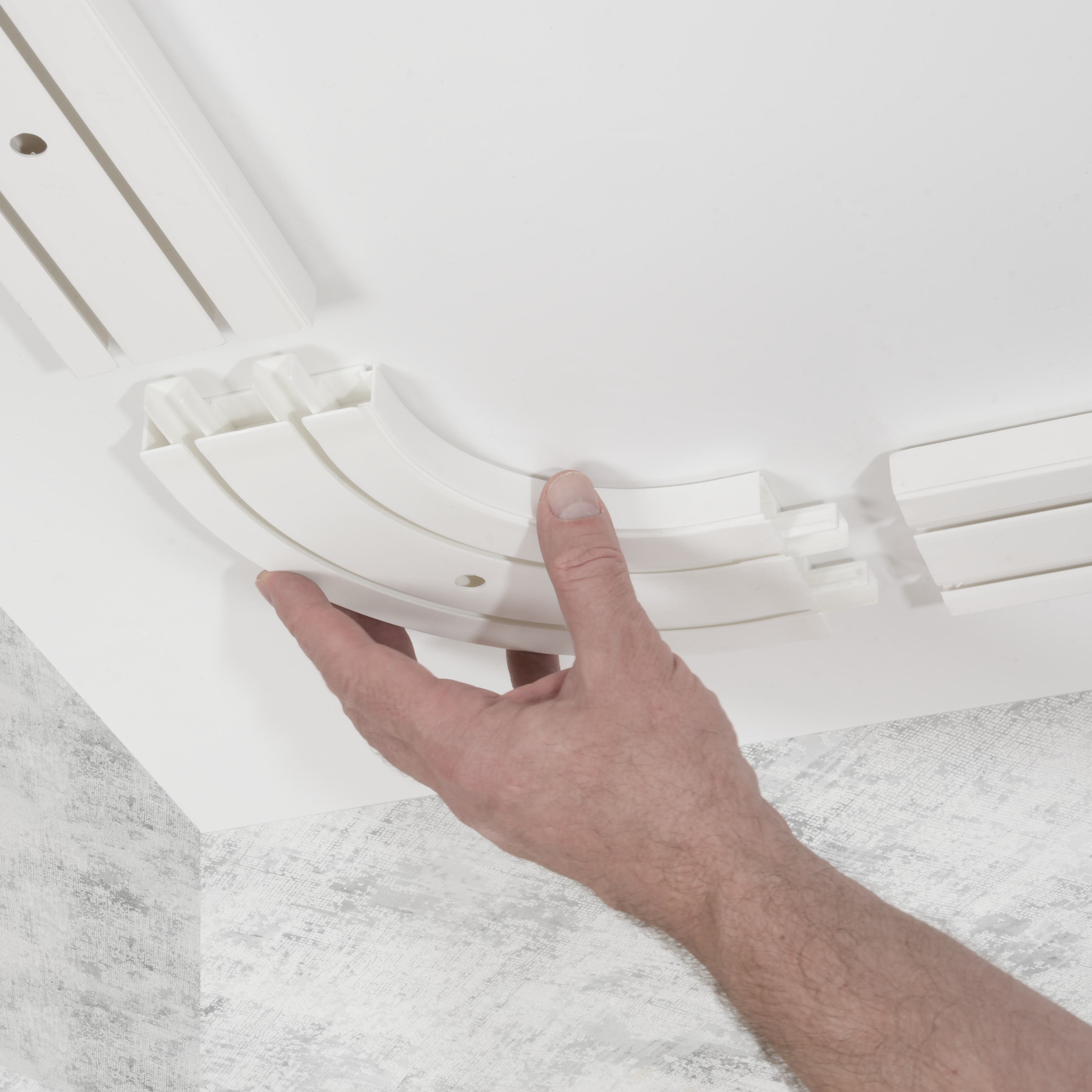 Łuk wewnętrzny do szyny sufitowej Yaros 2-torowej 18 cm Inspire - 2