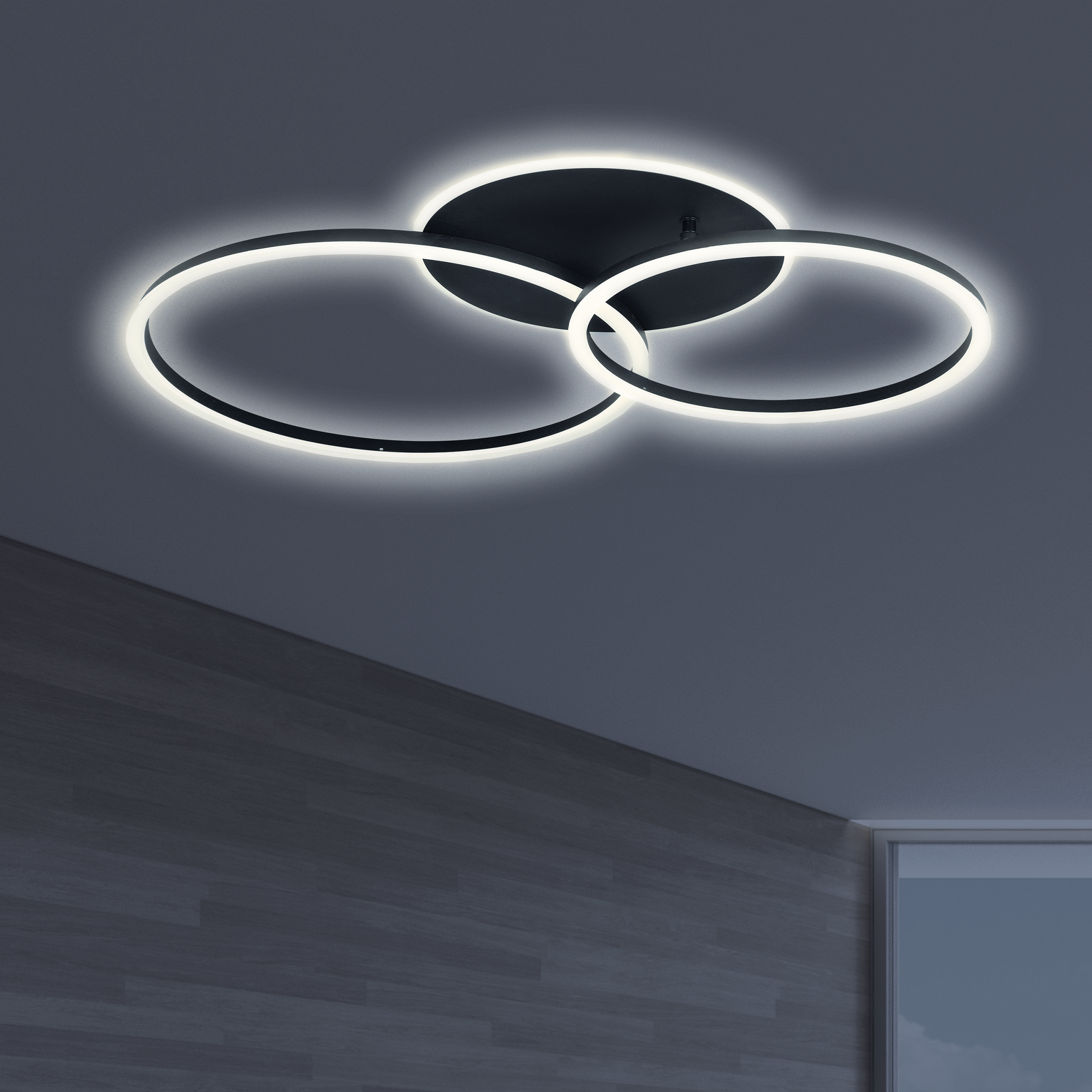 Plafon Roman czarny 3900 lm LED Sanico - 2