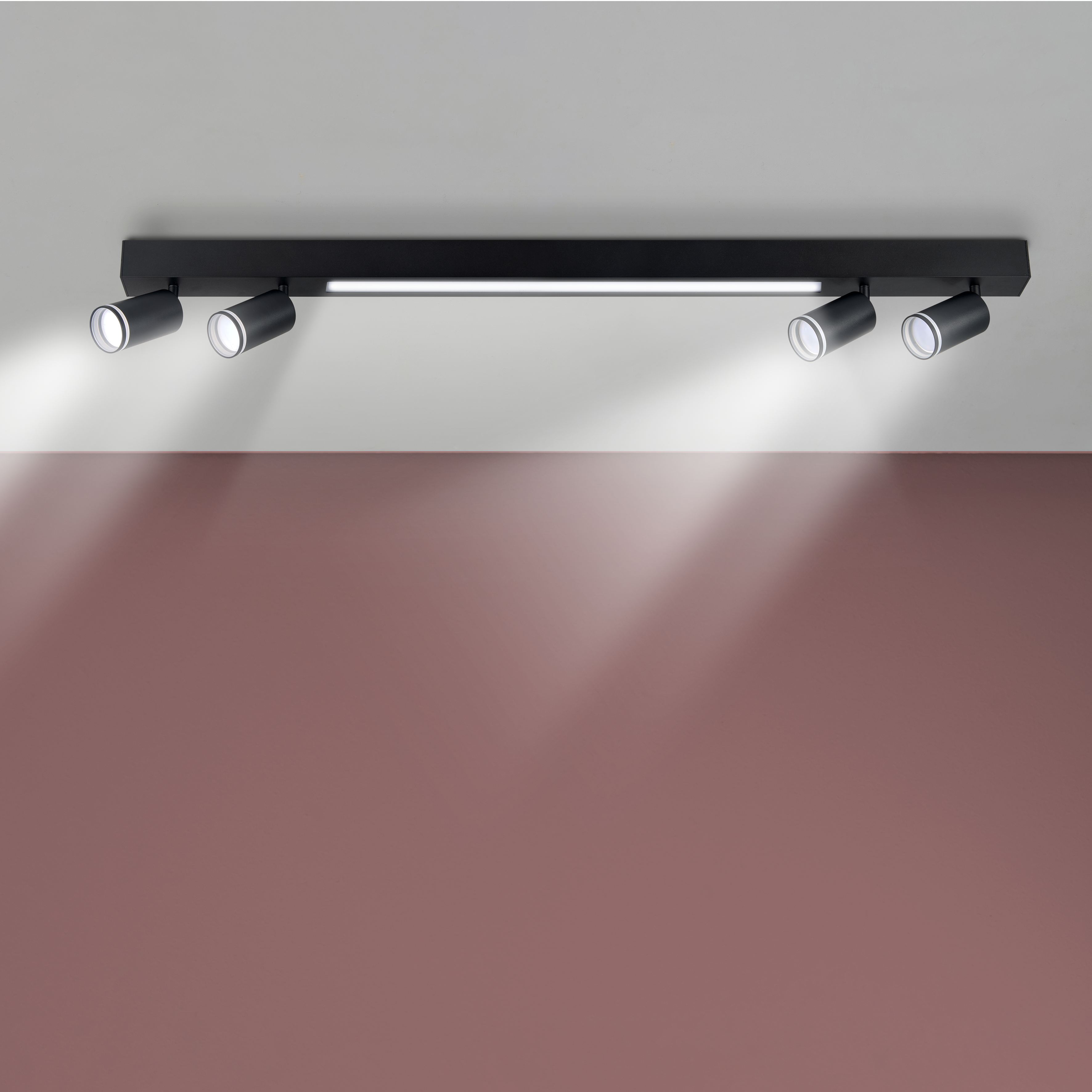 Listwa reflektorowa Paris czarna 4 x GU10 800 lm LED Goldlux - 2