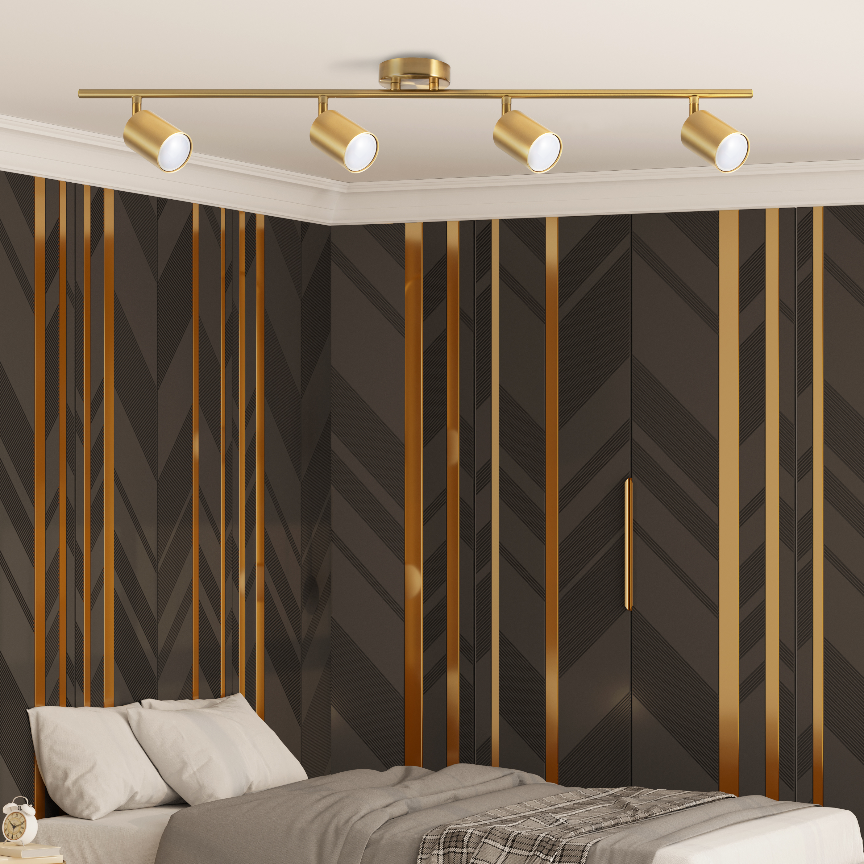 Listwa reflektorowa Goldi złota 4 x GU10 Goldlux - 2