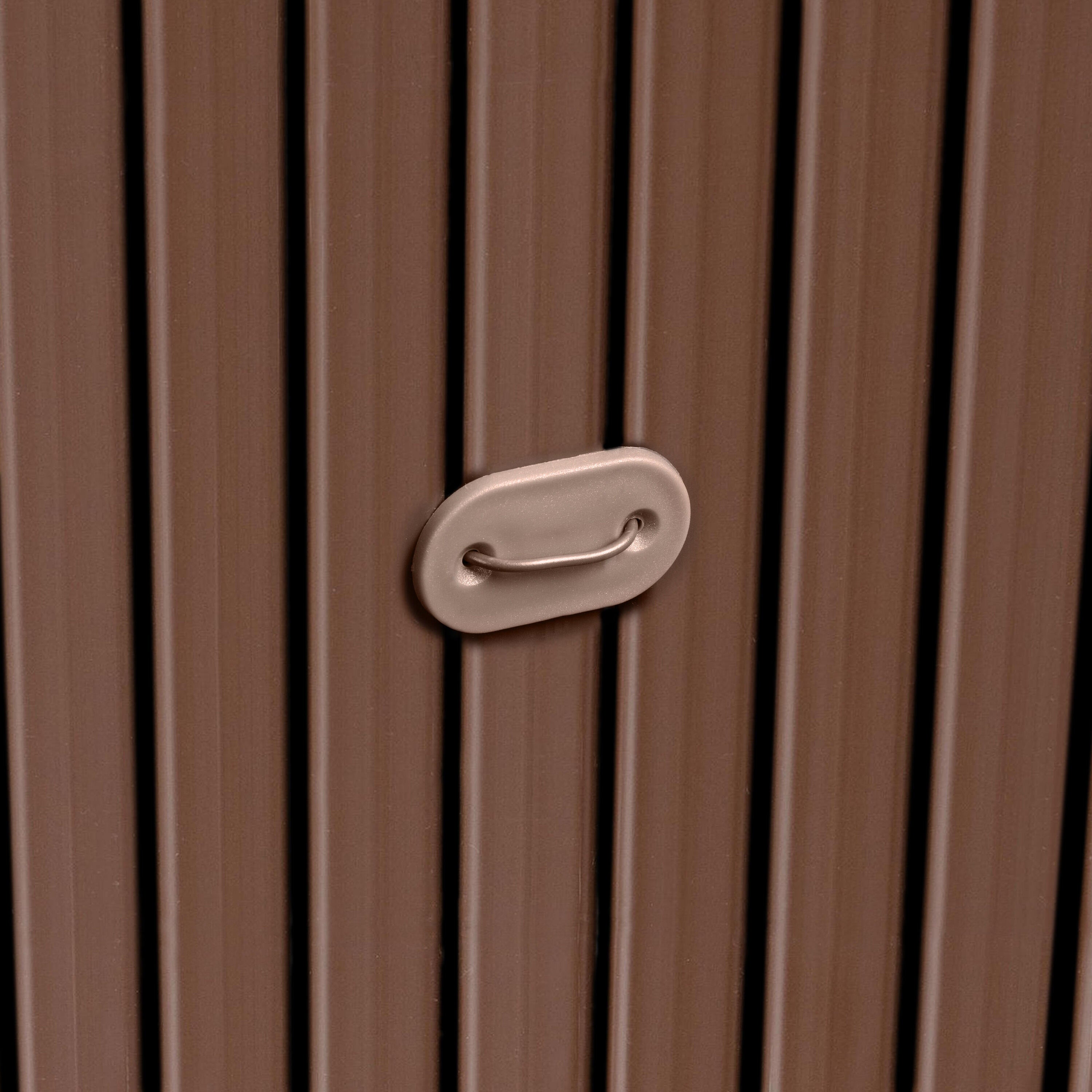 Fijación plástica para ocultación color marrón 15 cm de largo - 2