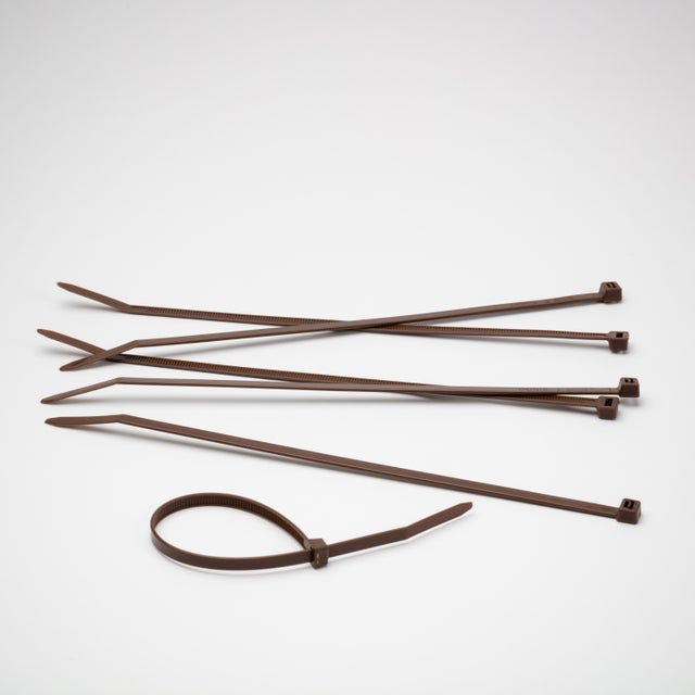 Abraçadeiras 50 unidades castanho Naterial