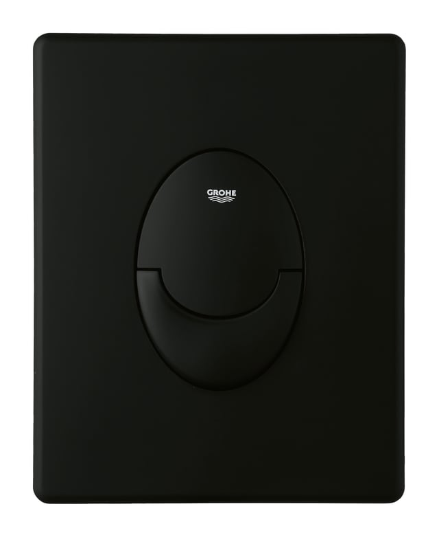 Plaque de commande noire pour WC suspendu, GROHE Solido for SENSEA