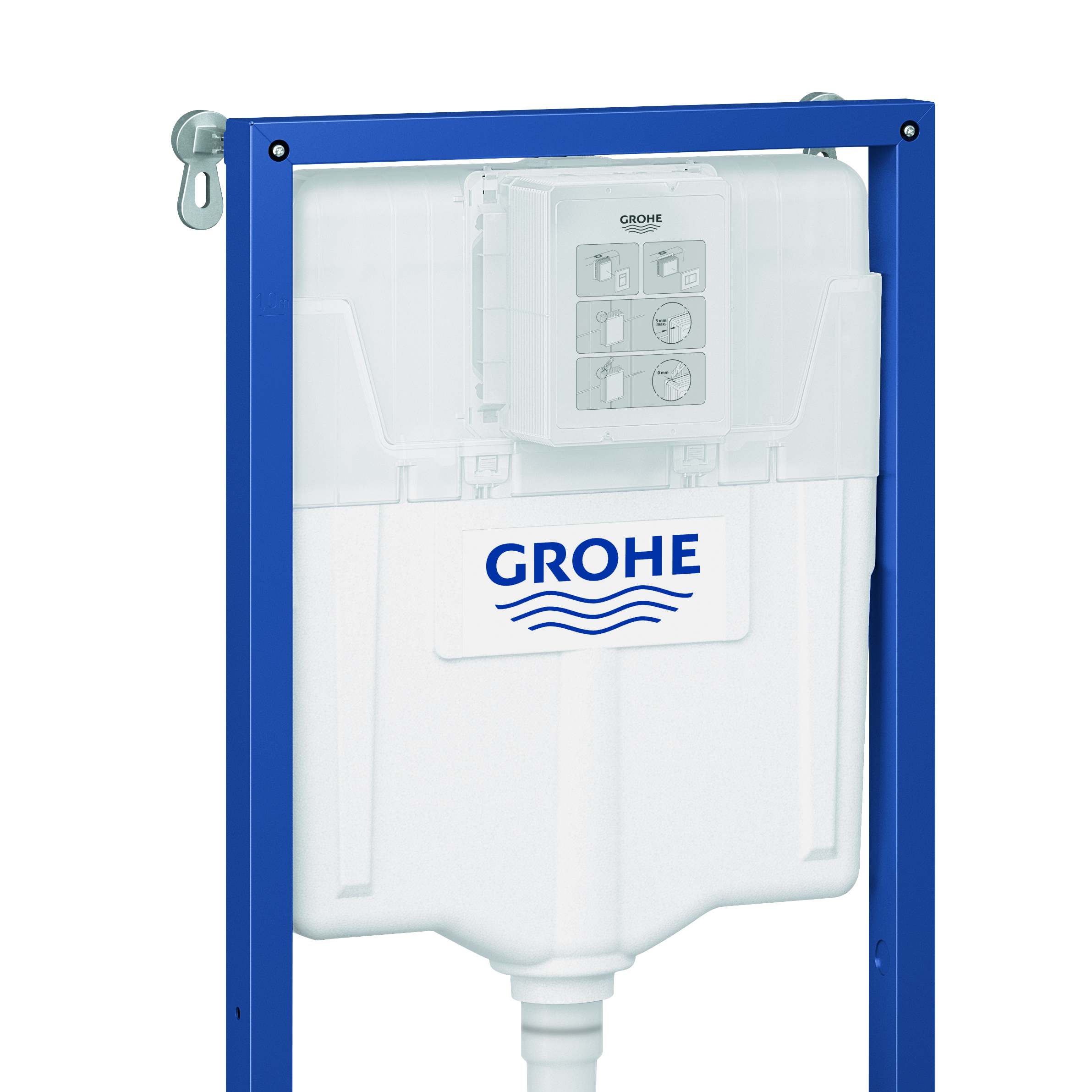 Bâti support autoportant pour WC suspendu, GROHE Solido for Sensea - 5