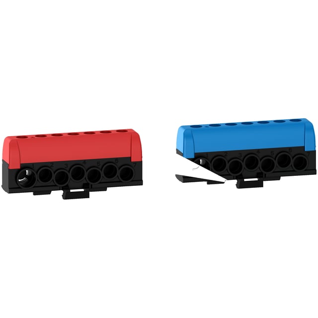 Lot de 2 borniers à vis phase + neutre 125A Resi9, SCHNEIDER ELECTRIC