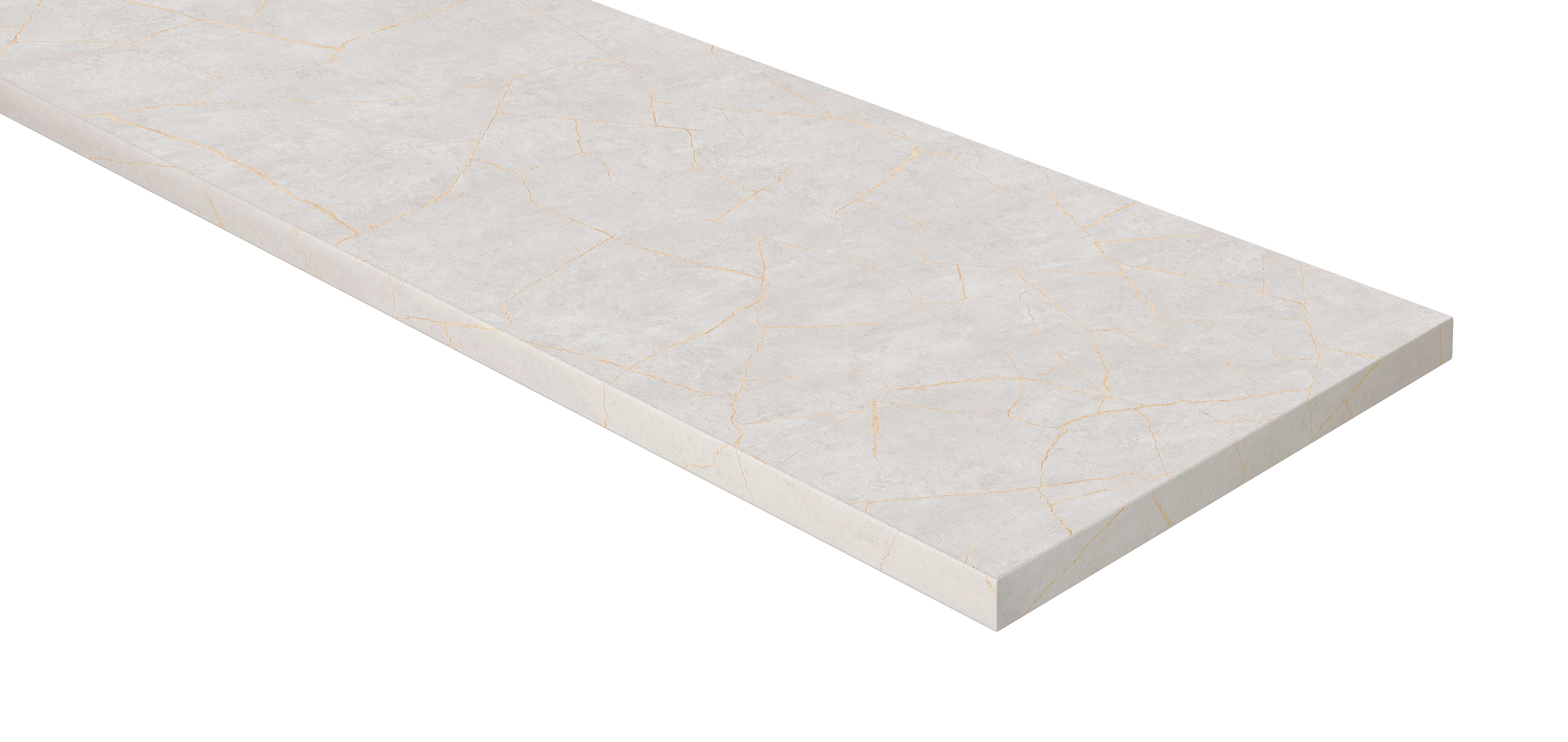 Encimera de cocina laminada Hudson porcelain gold 360x63 cm espesor 38mm - 3